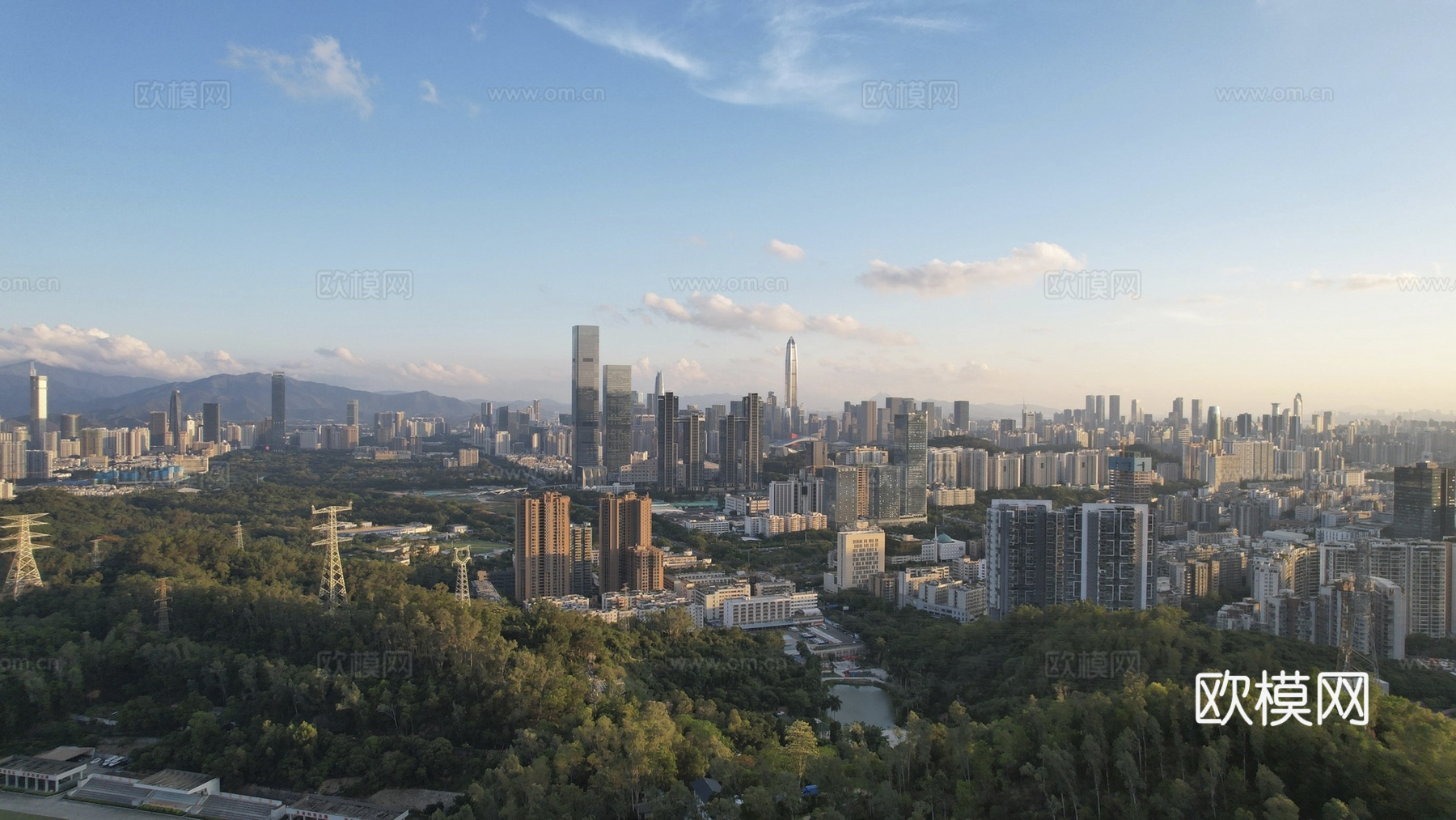 现代城市外景