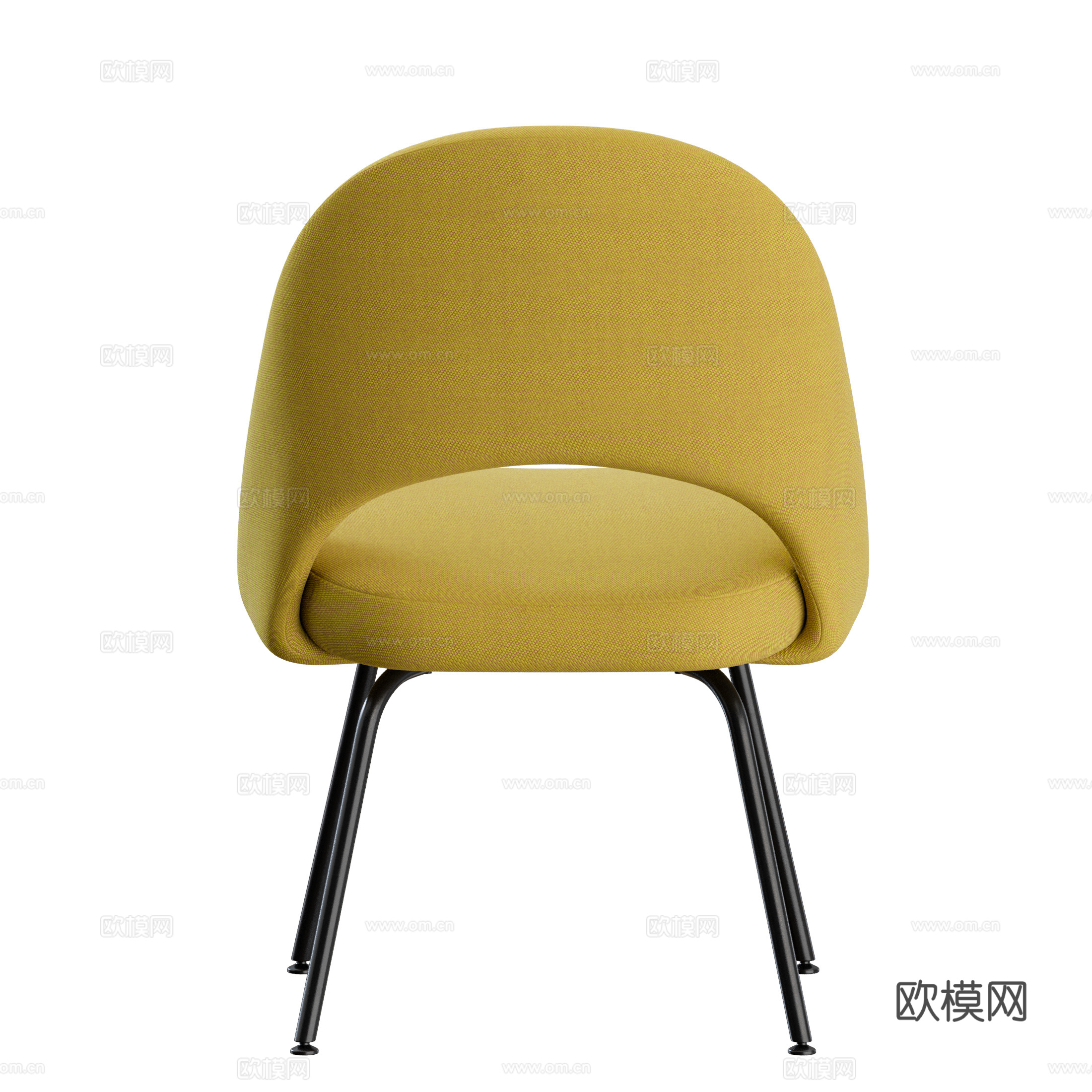 现代意式布艺椅子3d模型