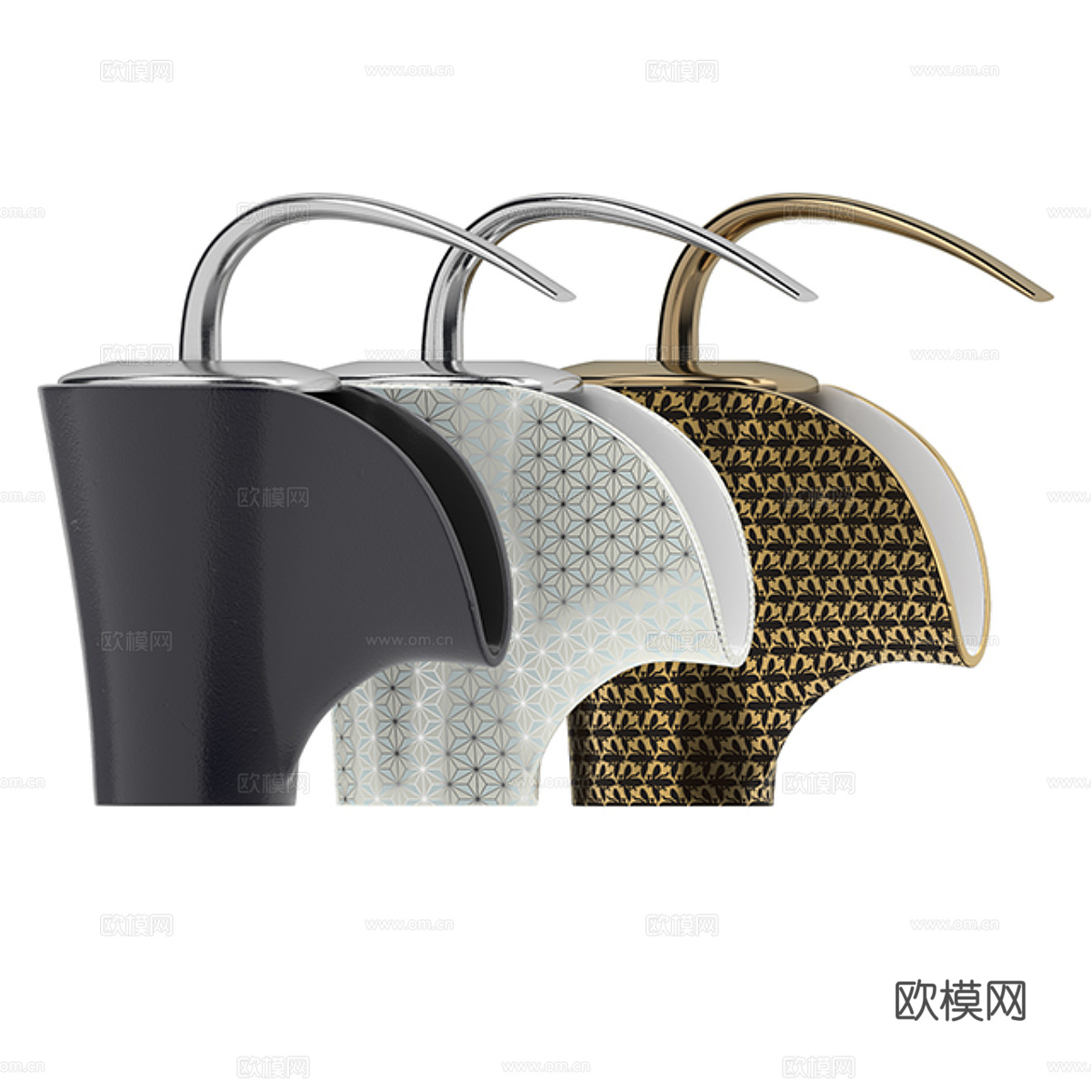 现代轻奢陶瓷台盆 洗手盆3d模型