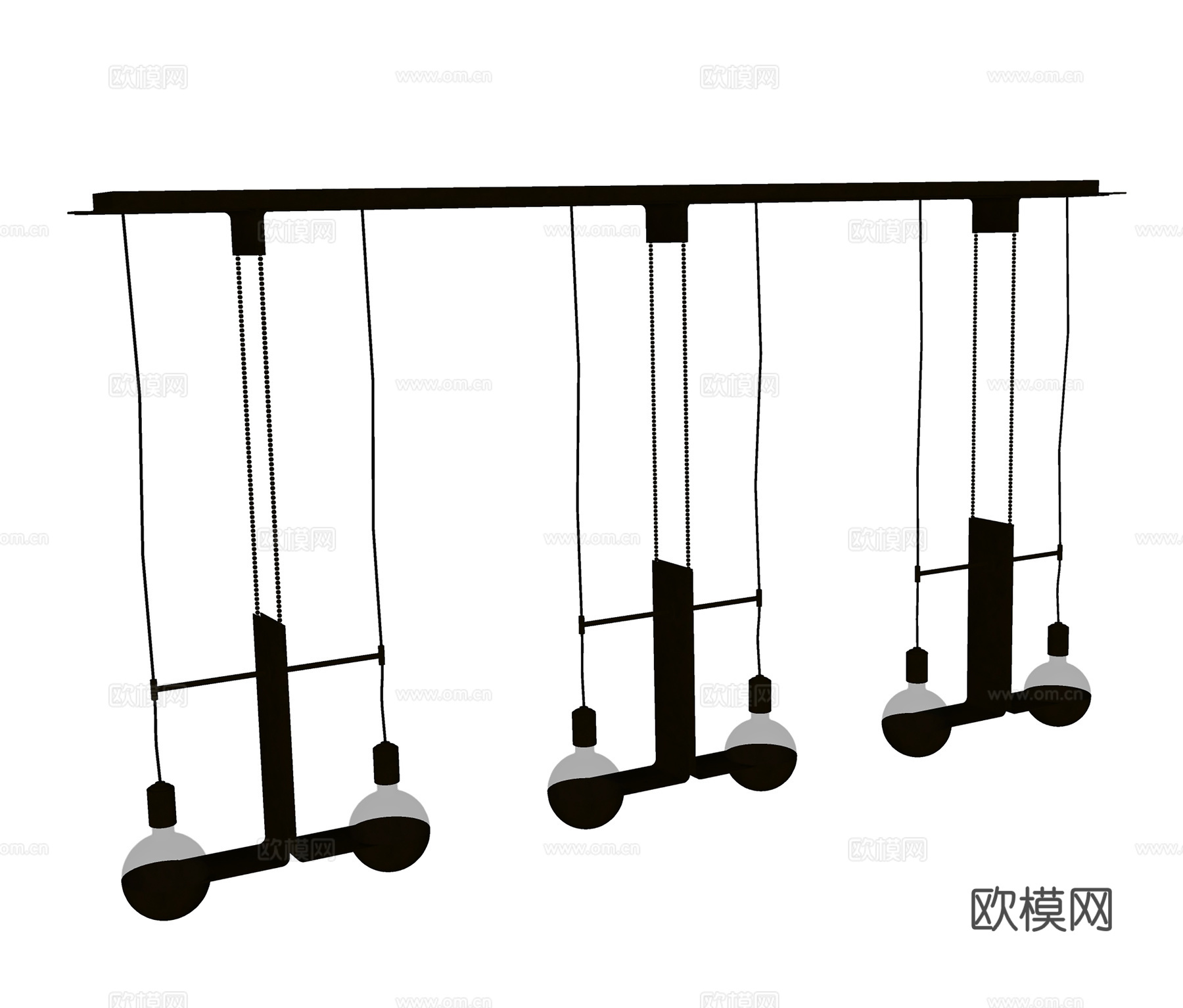现代轻奢吊灯  球形小吊灯 客厅卧室吊灯su模型