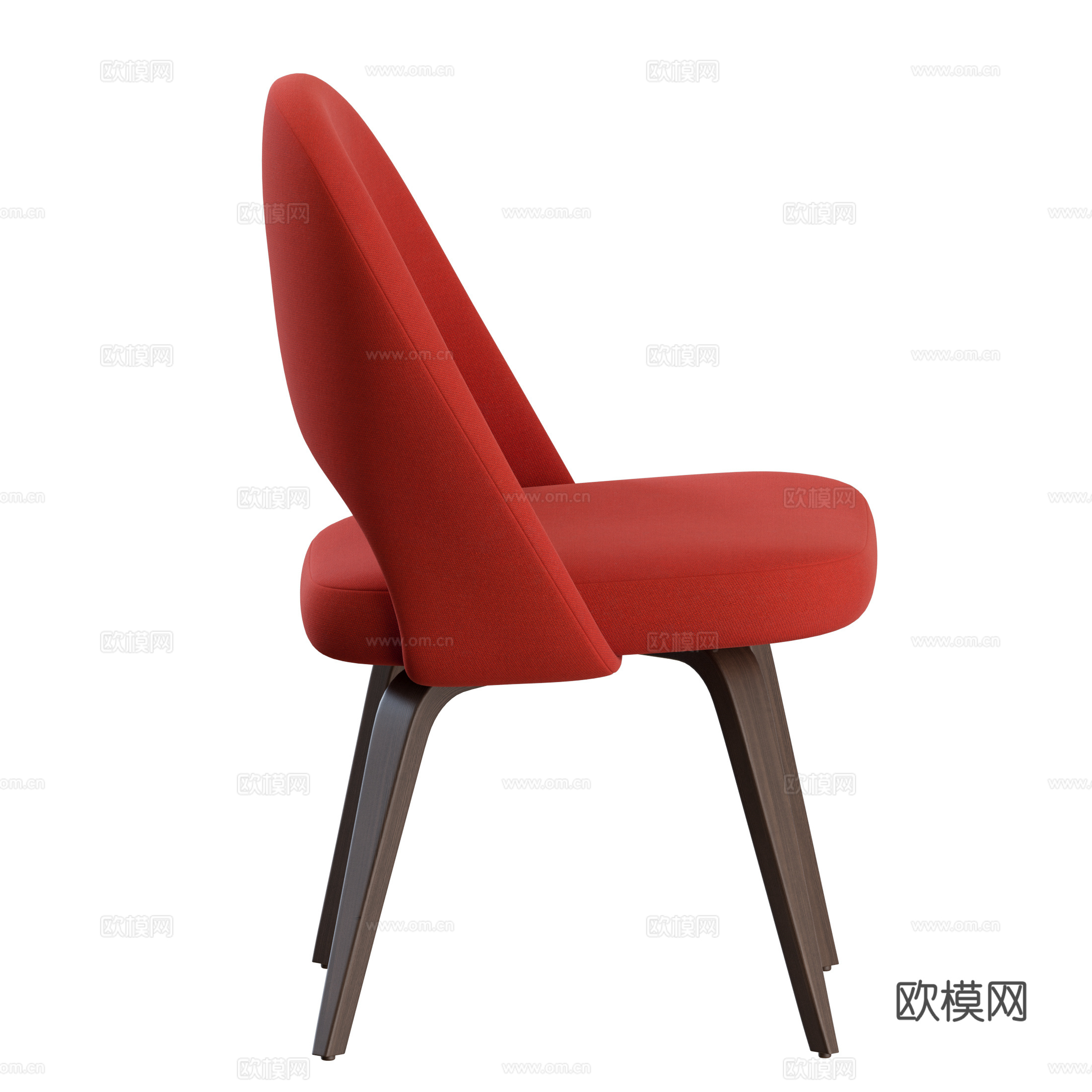 现代意式布艺椅子3d模型