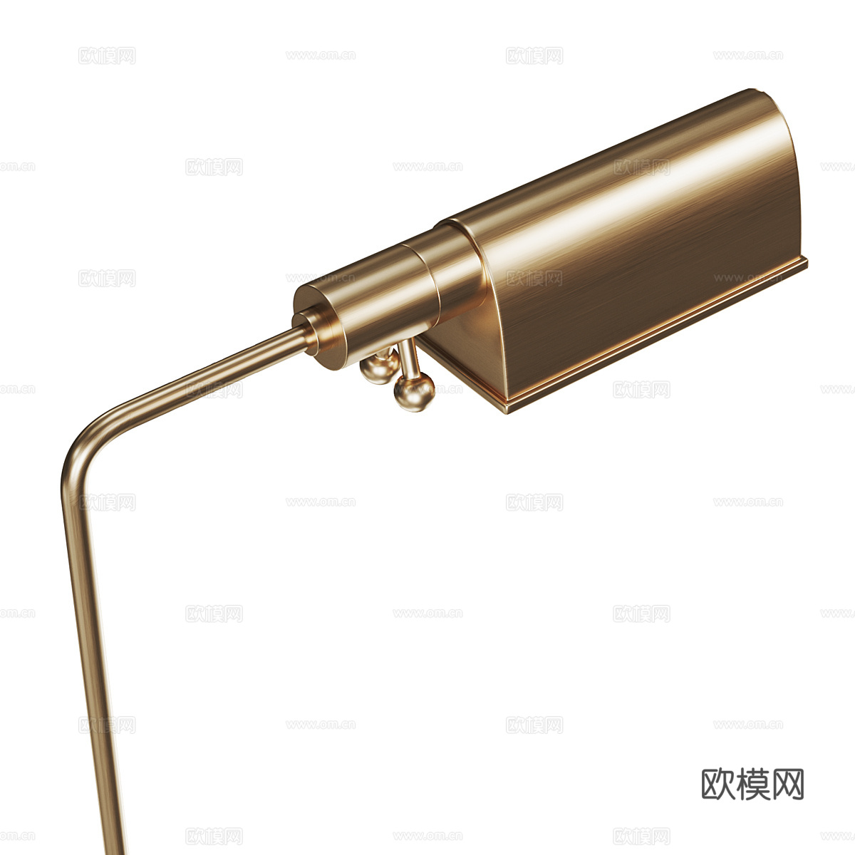 现代意式轻奢金属落地灯3d模型