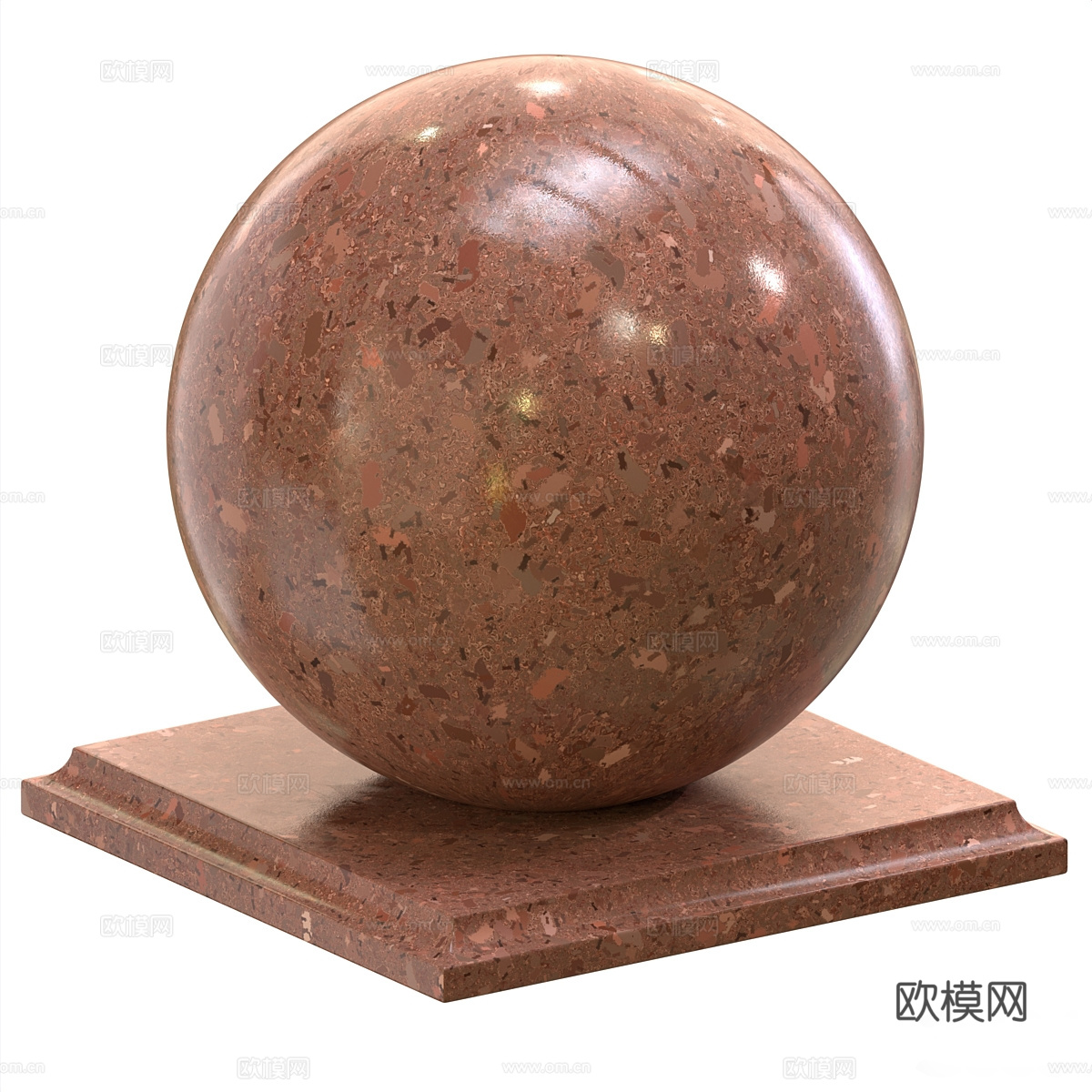现代意式大理石 水磨石 石英石 花岗岩3d模型