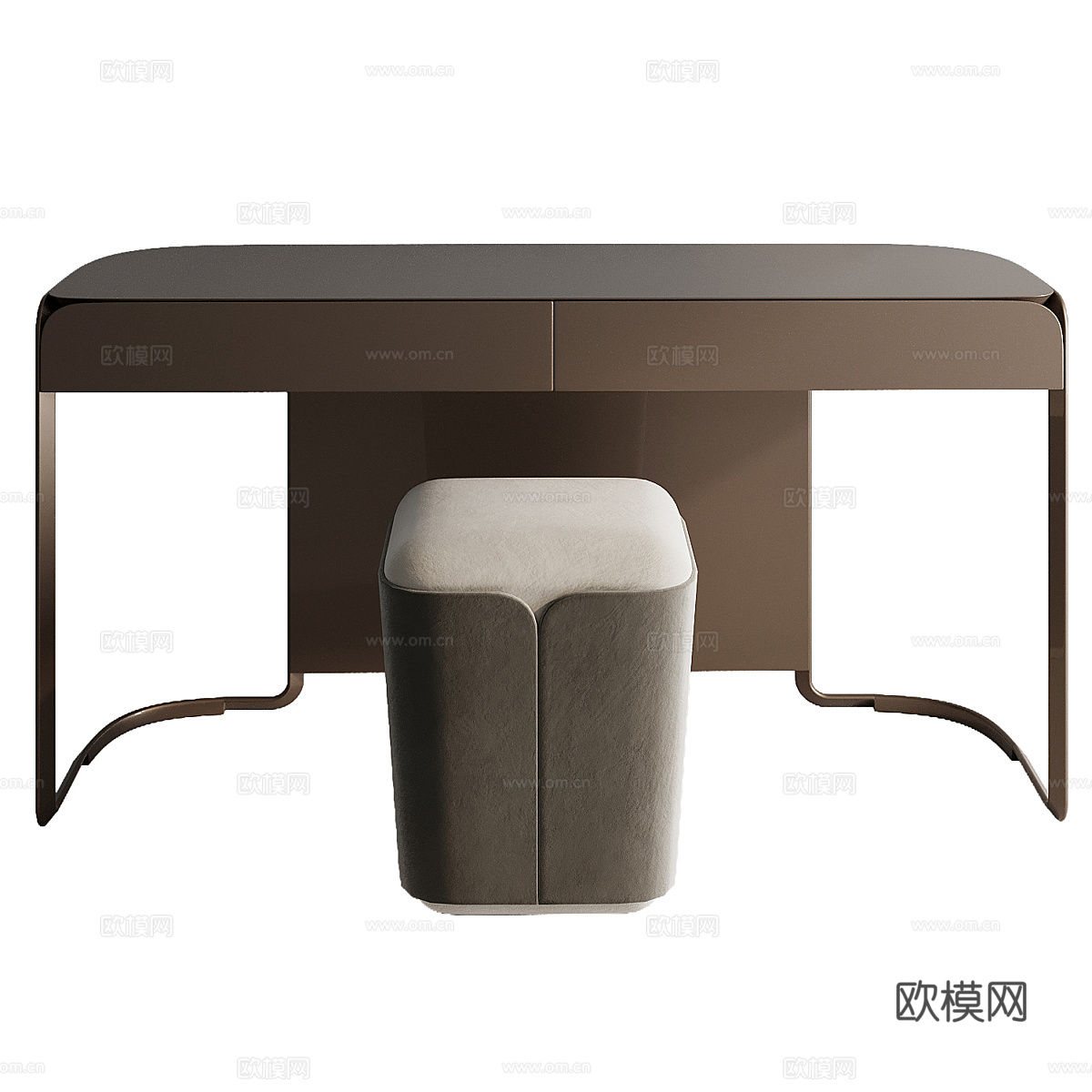现代意式极简梳妆台3d模型