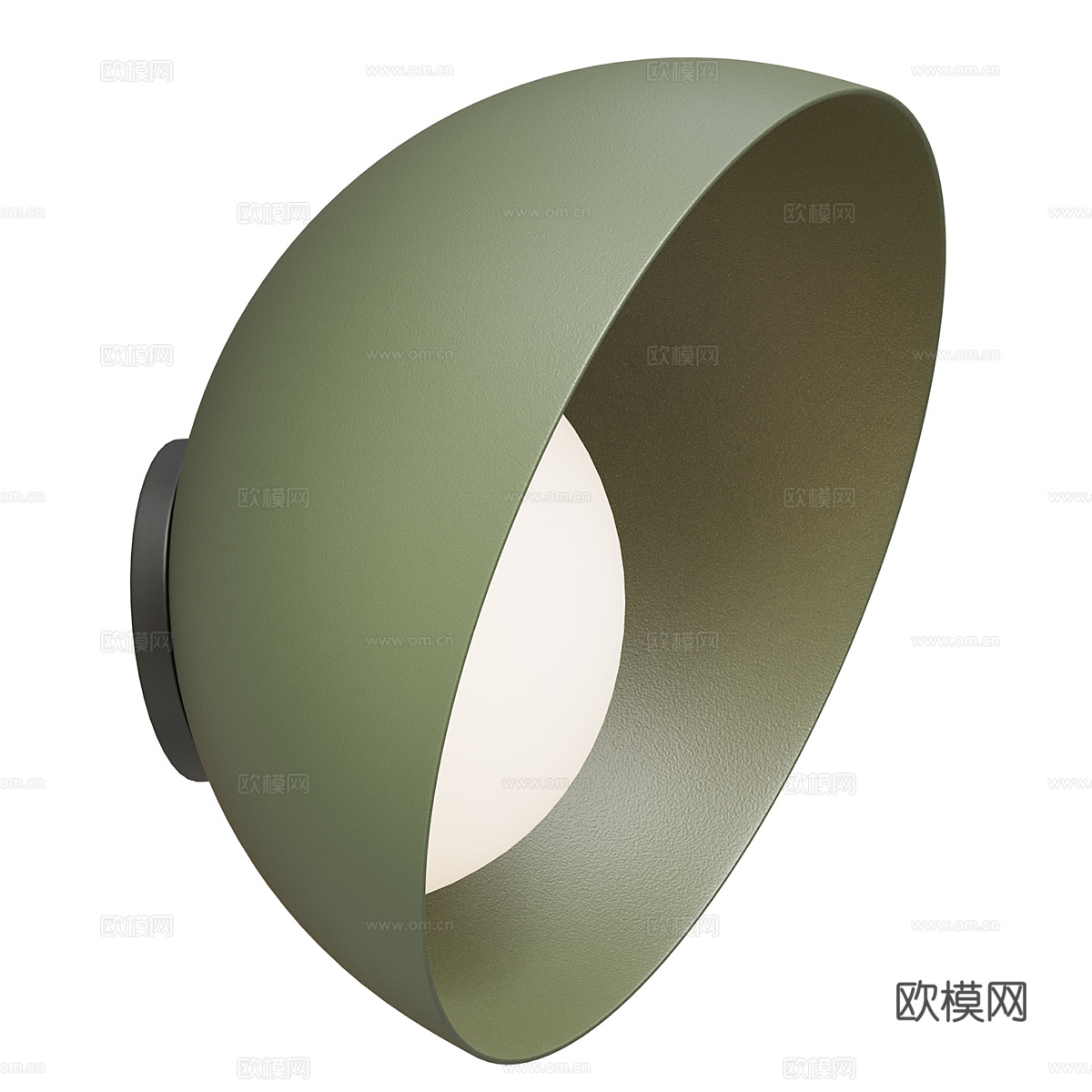 现代极简奶油风吸顶灯3d模型