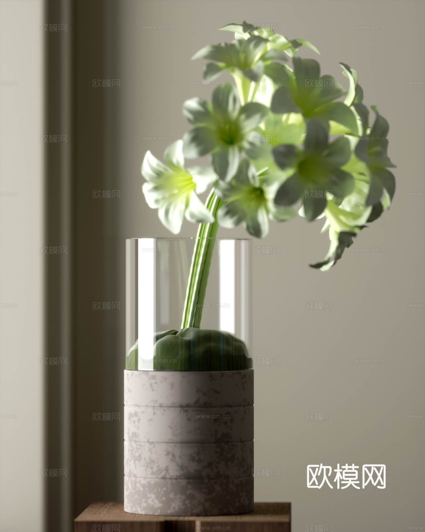 现代花艺花卉 插花摆件3d模型