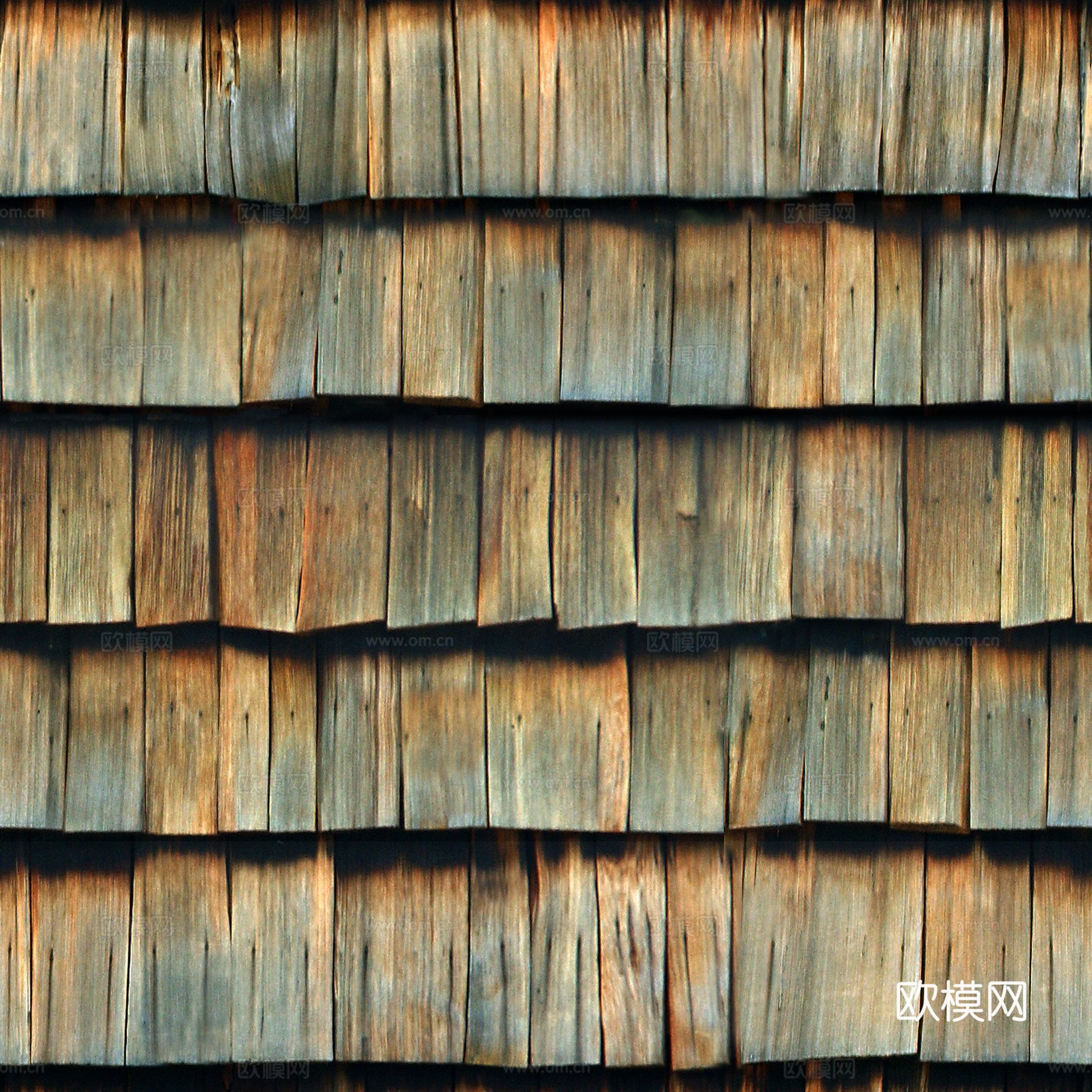 瓦砖，房顶瓦片 户外砖墙 仿古砖 无缝贴图下载