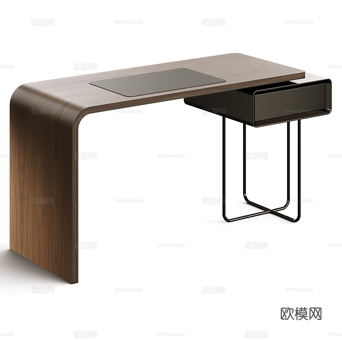 现代意式极简书桌 办公桌3d模型