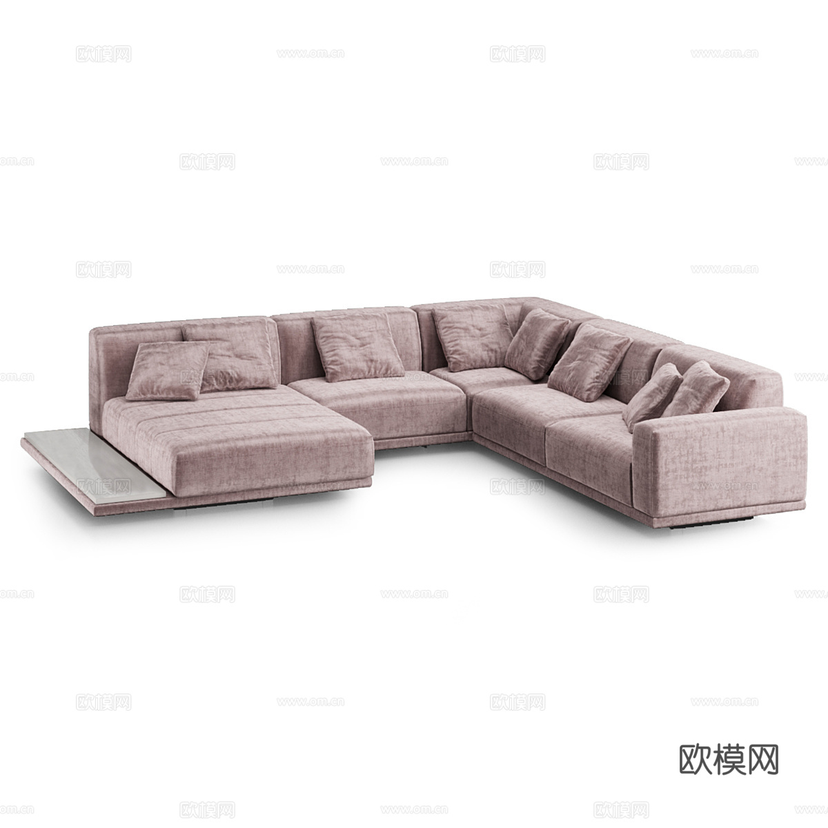 现代简约双人沙发 双人沙发 简约沙发 客厅沙发 抱枕3d模型