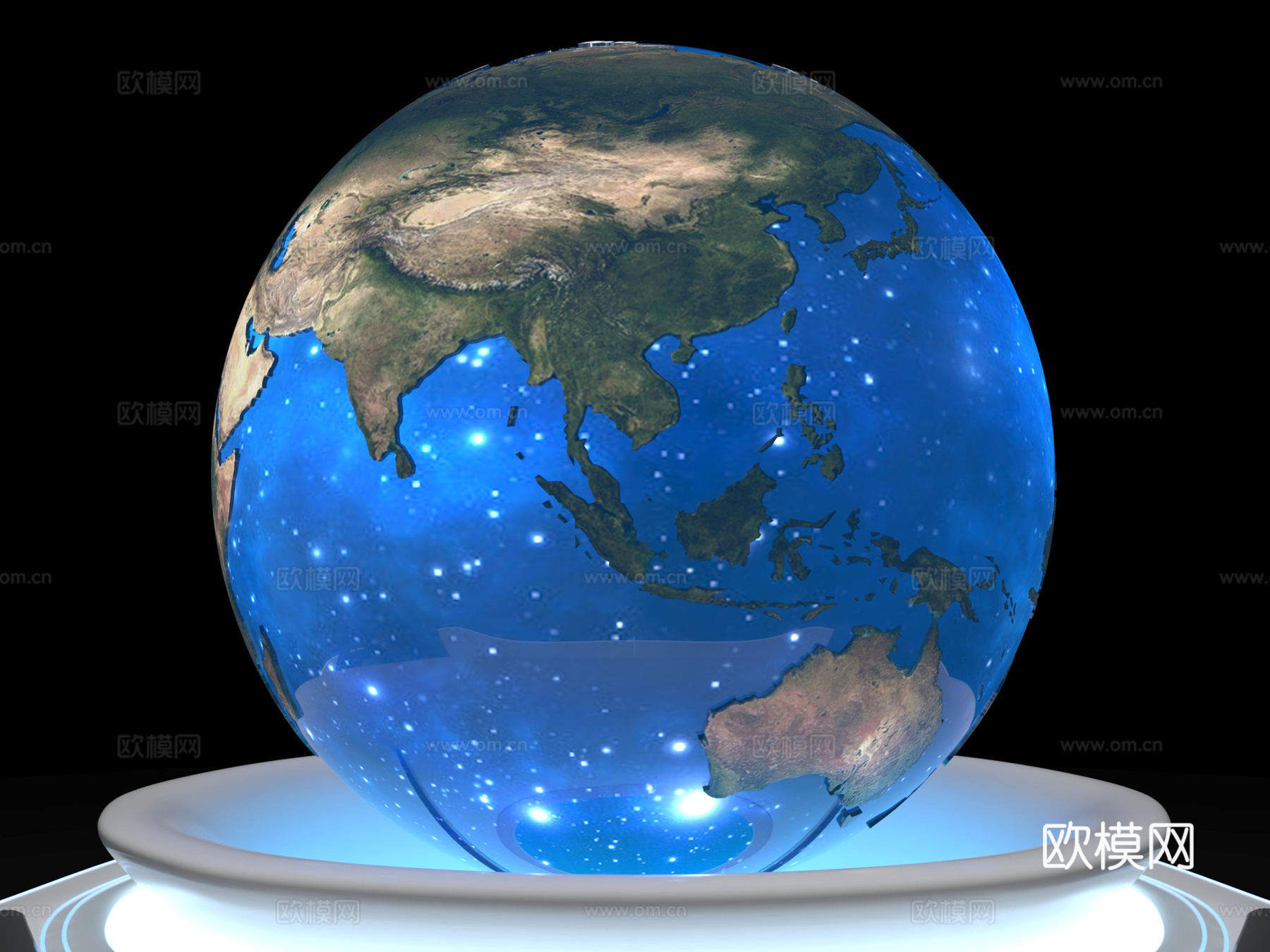 vr设备沙盘 vr触控台一体机 地球仪星球 科幻道具显示屏3d模型