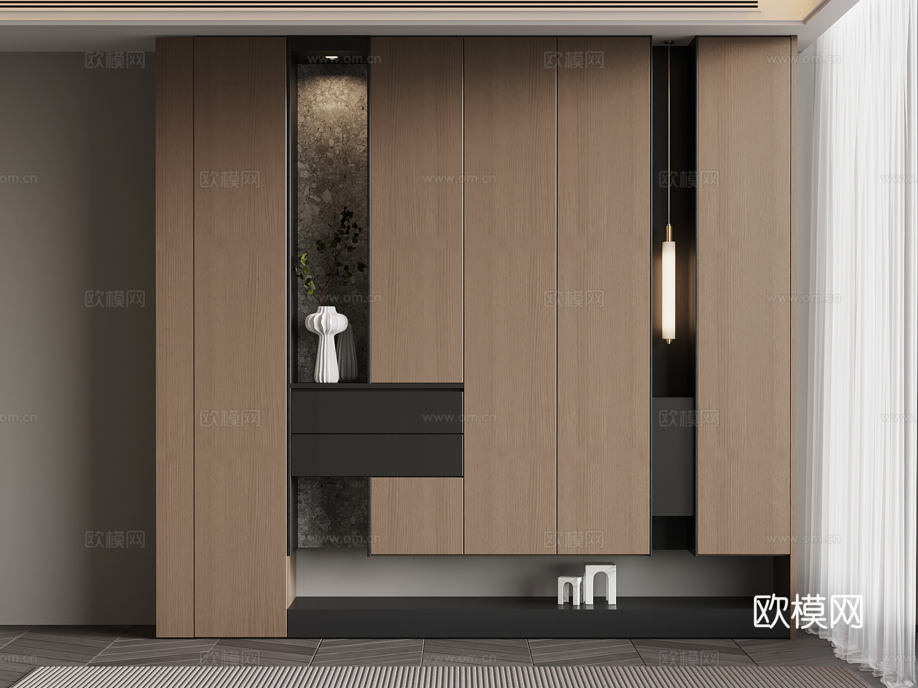 鞋柜 意式鞋柜3d模型