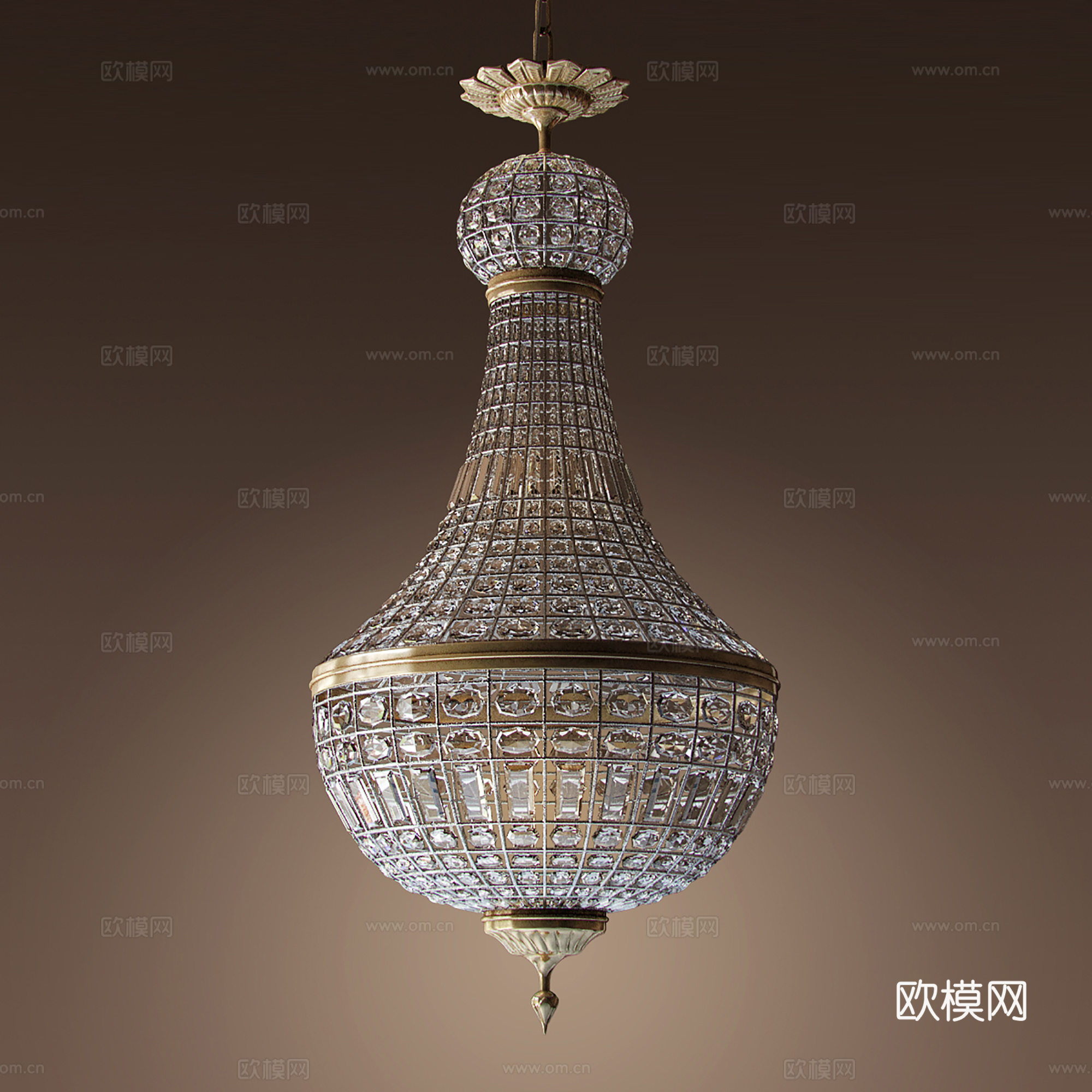 中古风吊灯   客厅卧室吊灯   水晶吊灯su模型