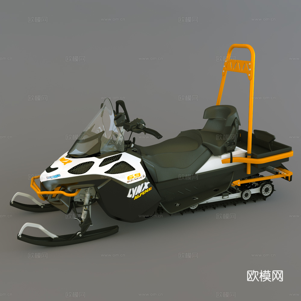 雪地摩托3d模型