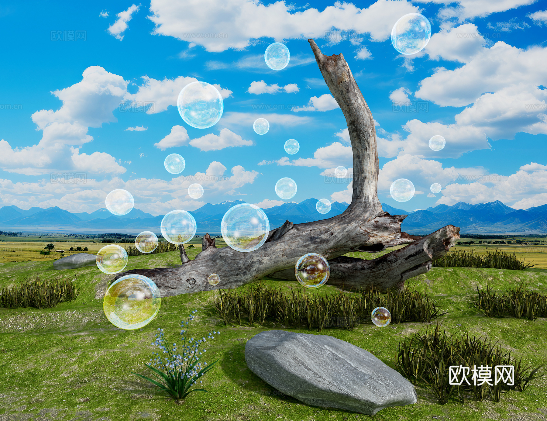 泡泡3d模型