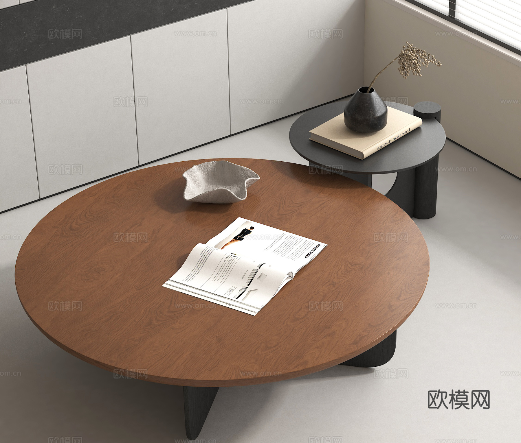 茶几 子母茶几3d模型