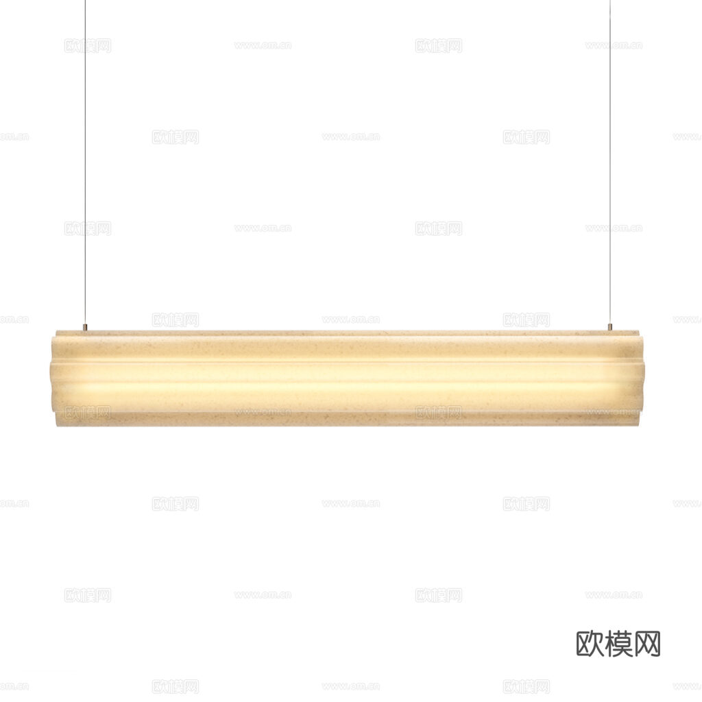 现代意式极简长条吊灯3d模型