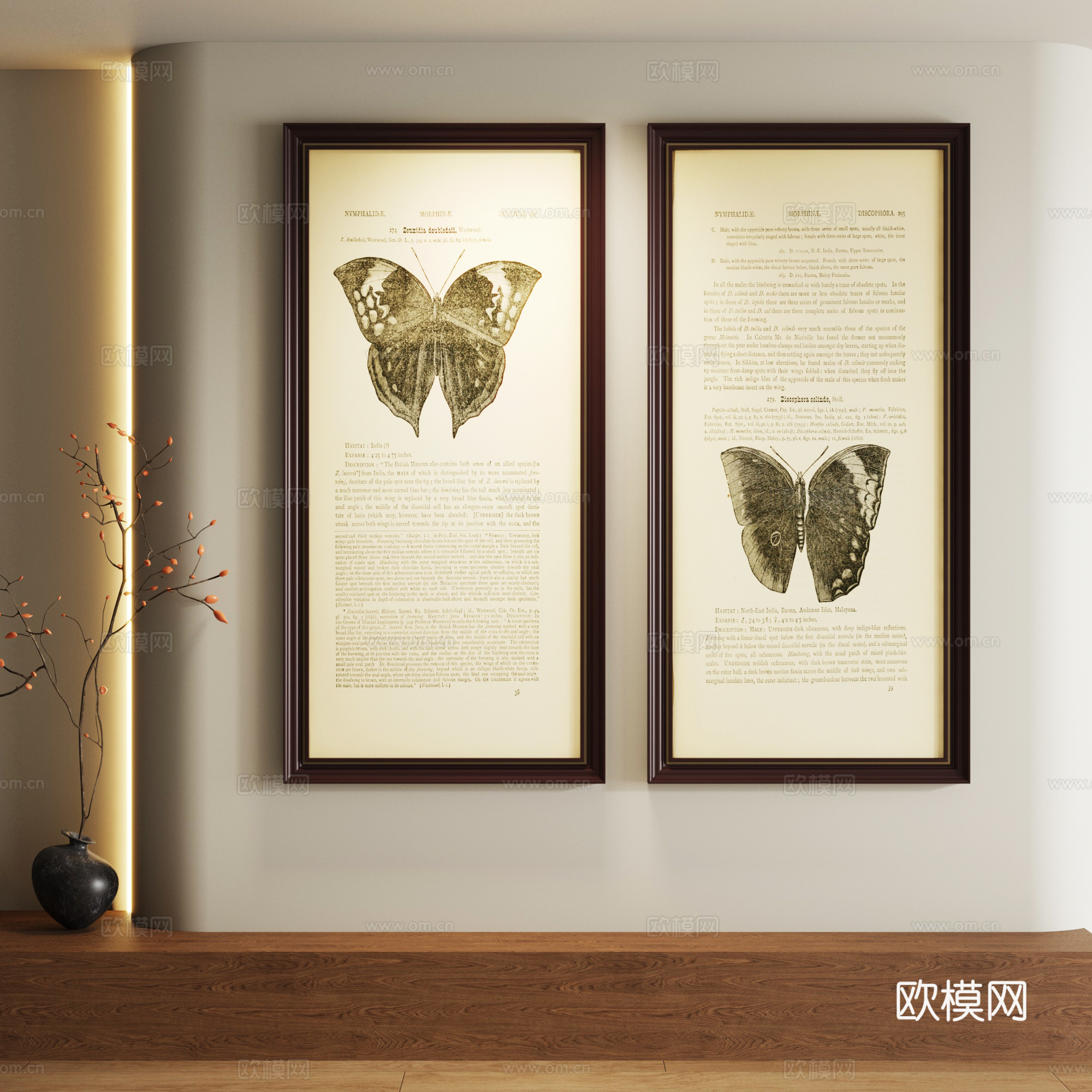 复古装饰画su模型