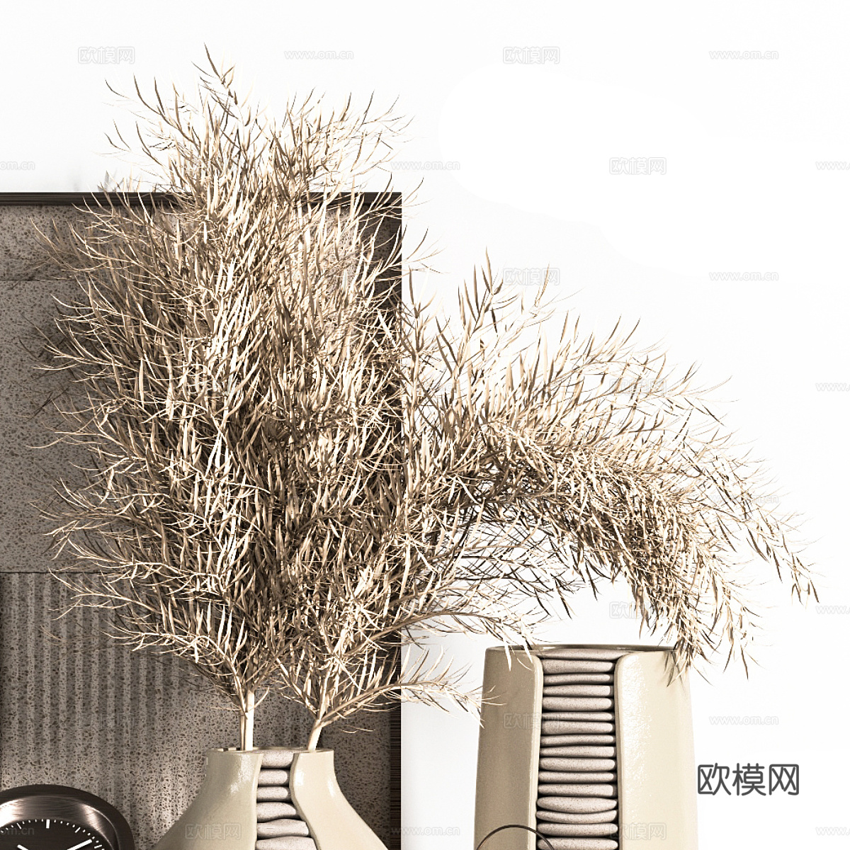 新中式饰品摆件组合3d模型