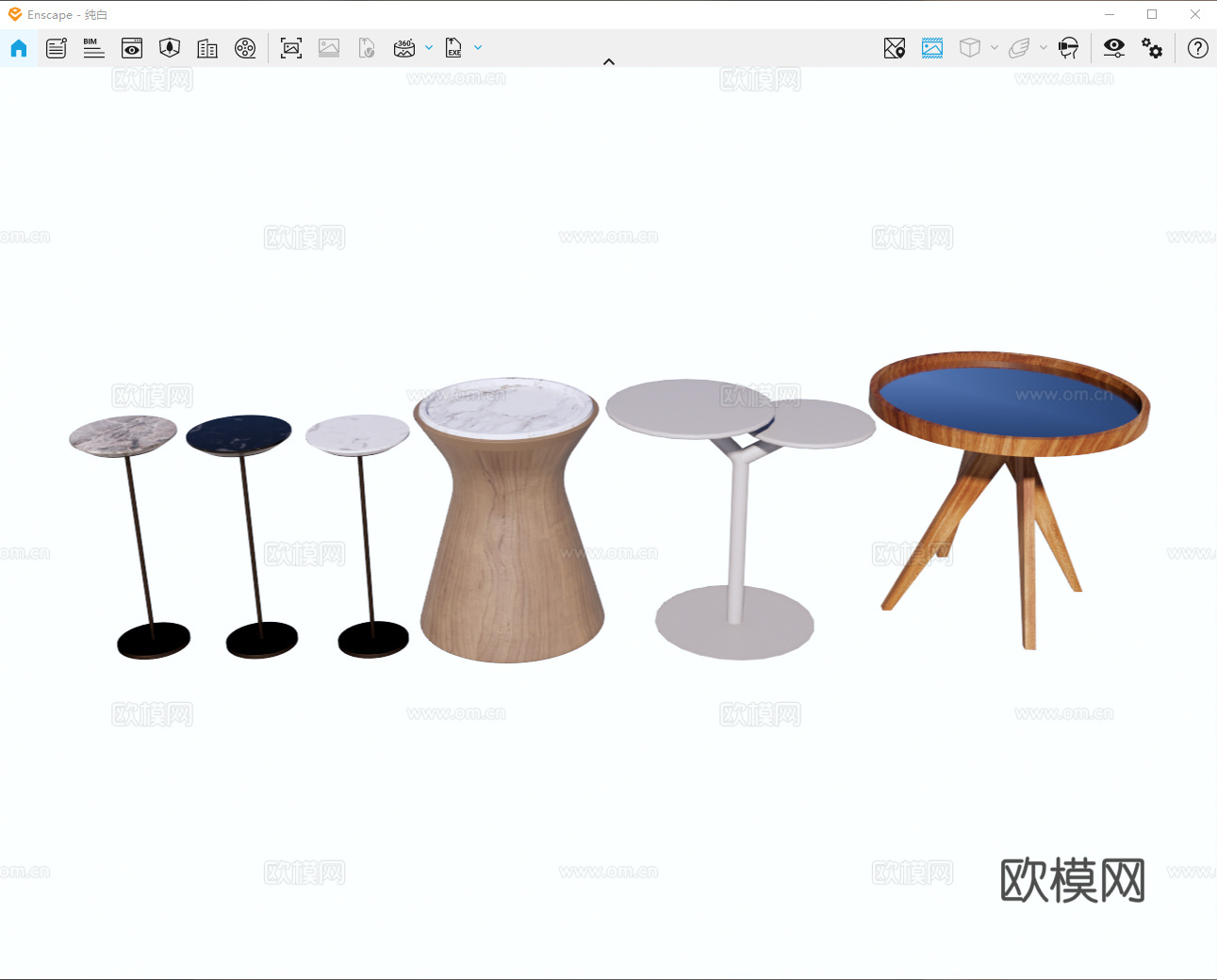 边几 角几 木边几 金属边几 石材边几 大理石边几su模型