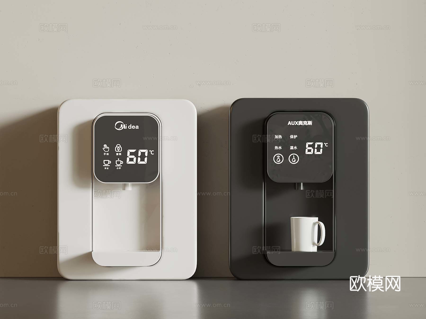 饮水机 直饮机 管线饮水机 壁挂饮水机3d模型