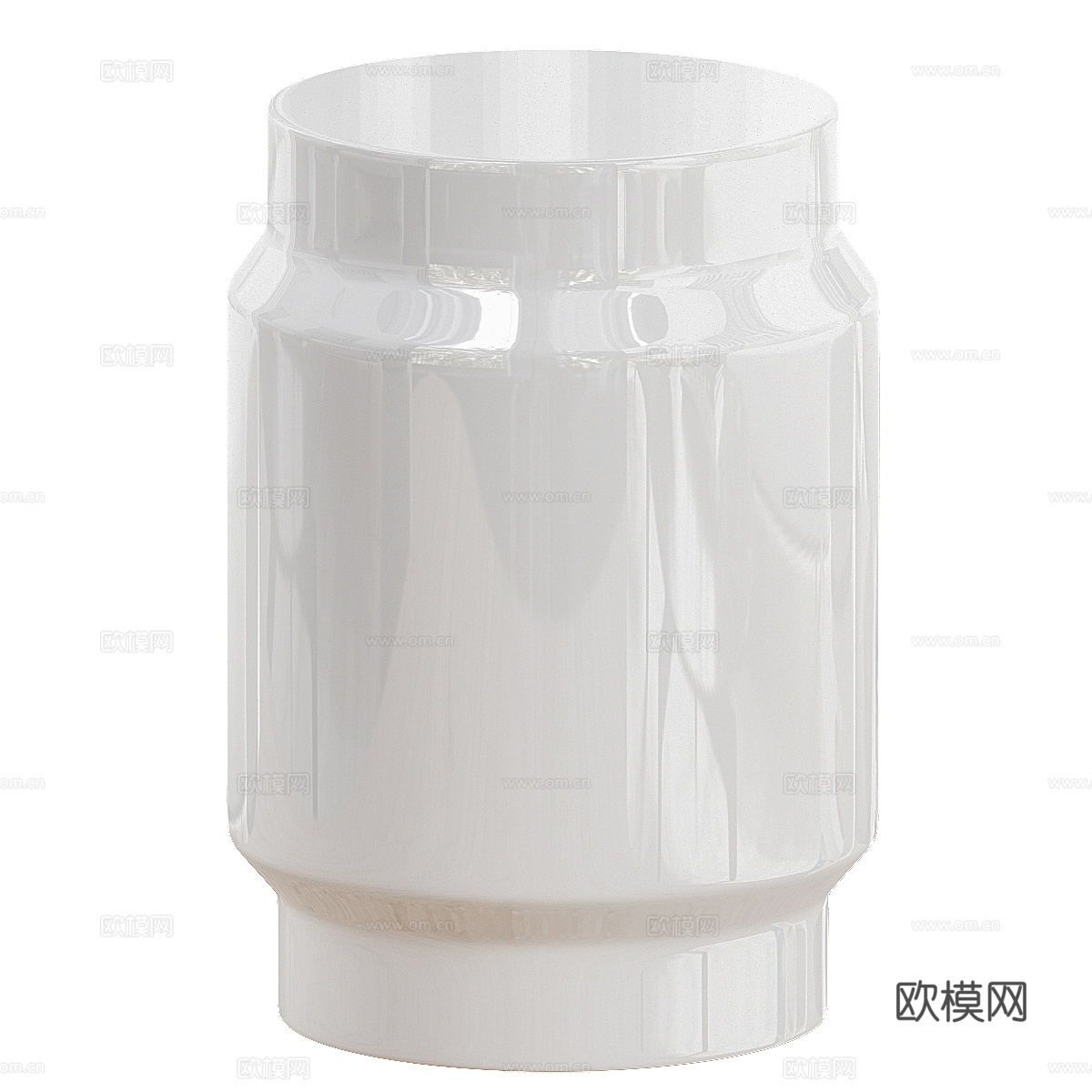 现代意式极简亚克力金属边几3d模型