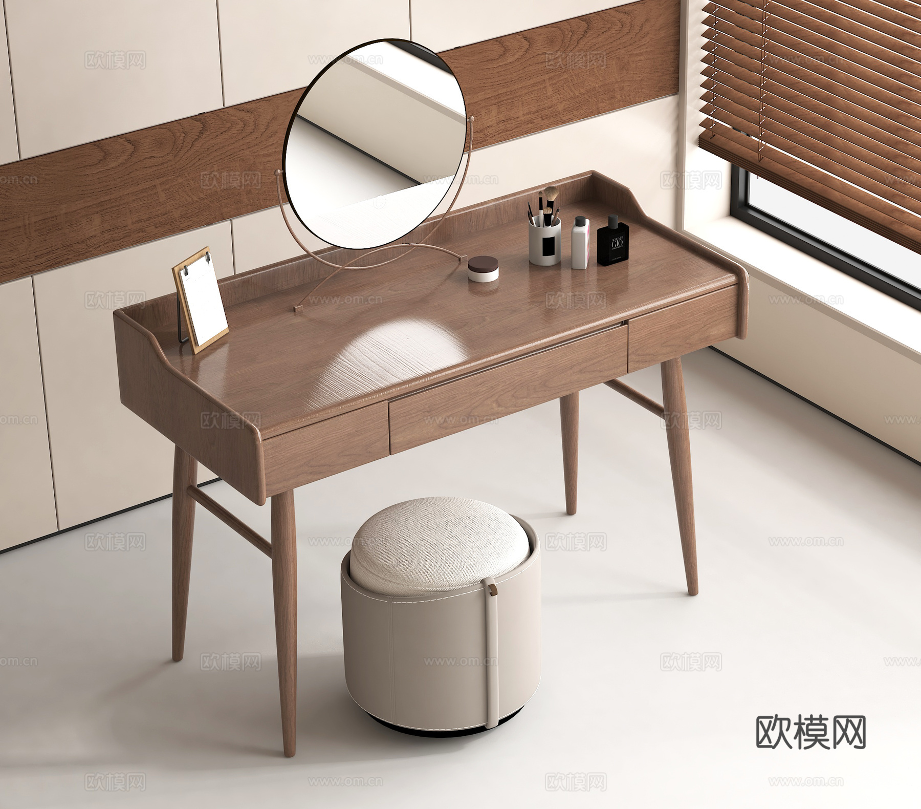 梳妆台 化妆台3d模型