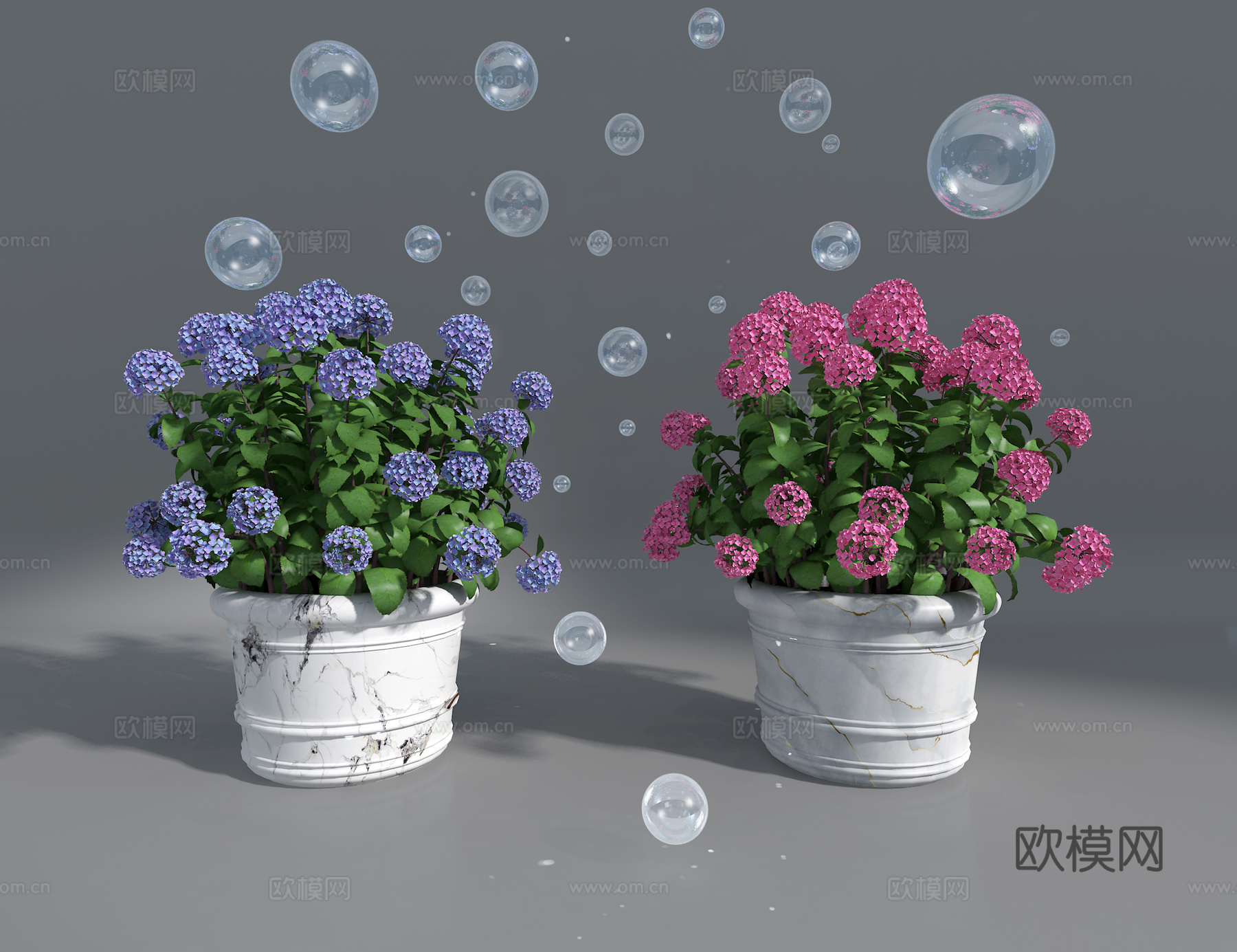 绣球花3d模型
