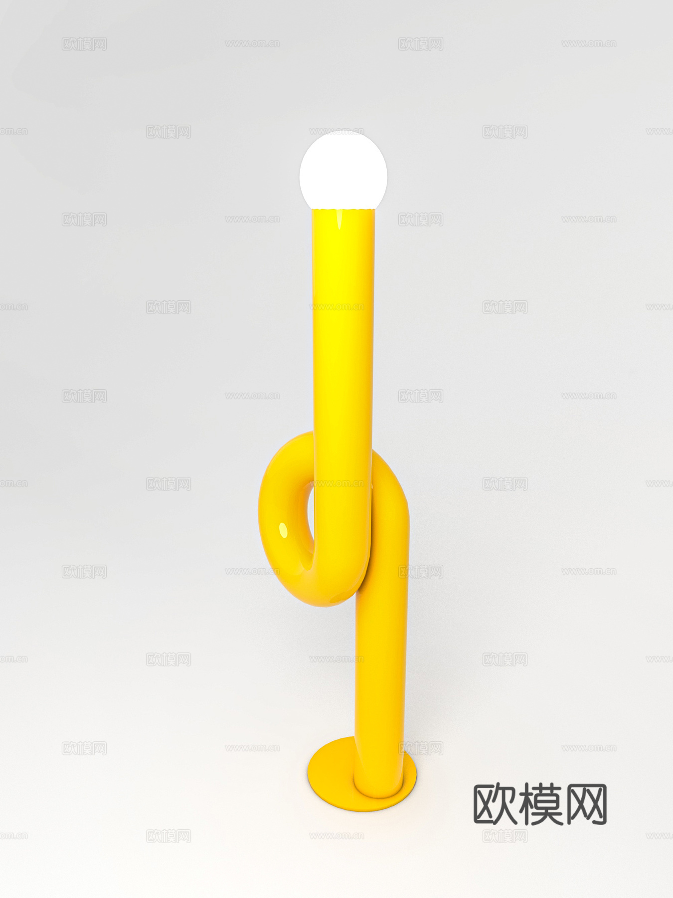 创意异型落地灯 台灯灯具 软管灯具 异型创意 艺术抽象 创意3d模型