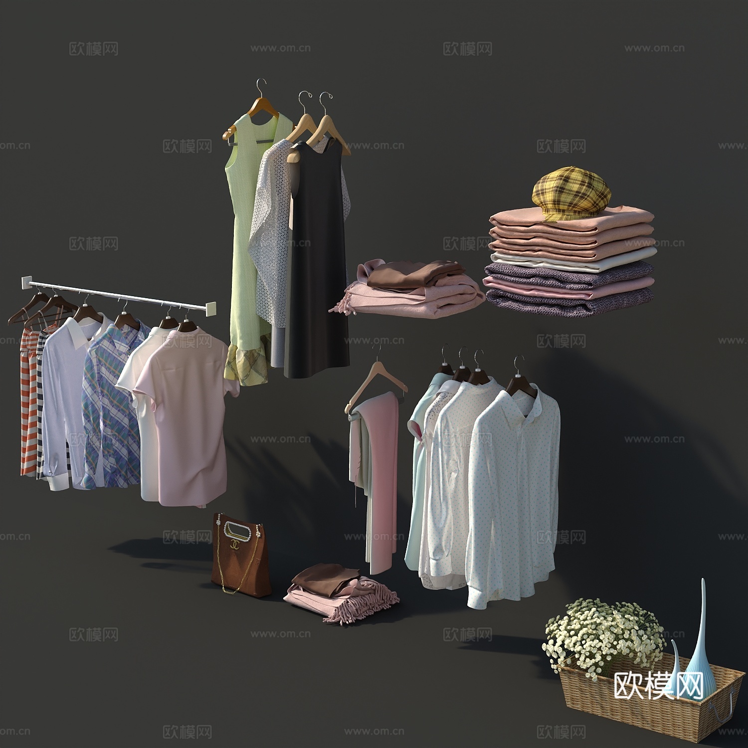 衣服女生衣服3d模型