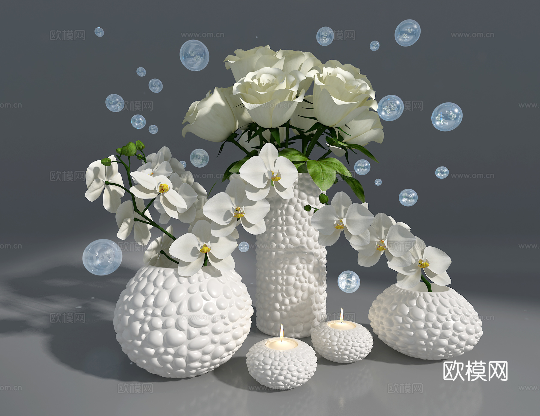 花卉摆件3d模型