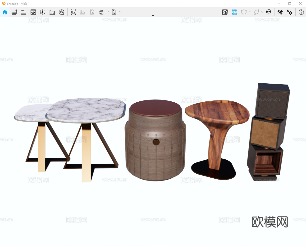 边几 角几 木边几 金属边几 石材边几 大理石边几su模型