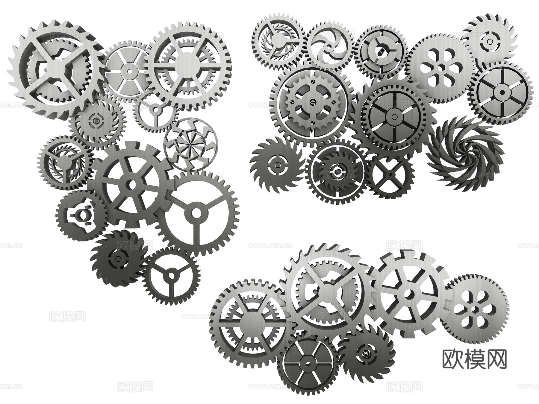 五金，齿轮组合，机械齿轮，工业齿轮，科技齿轮，小齿轮，机械，3d模型