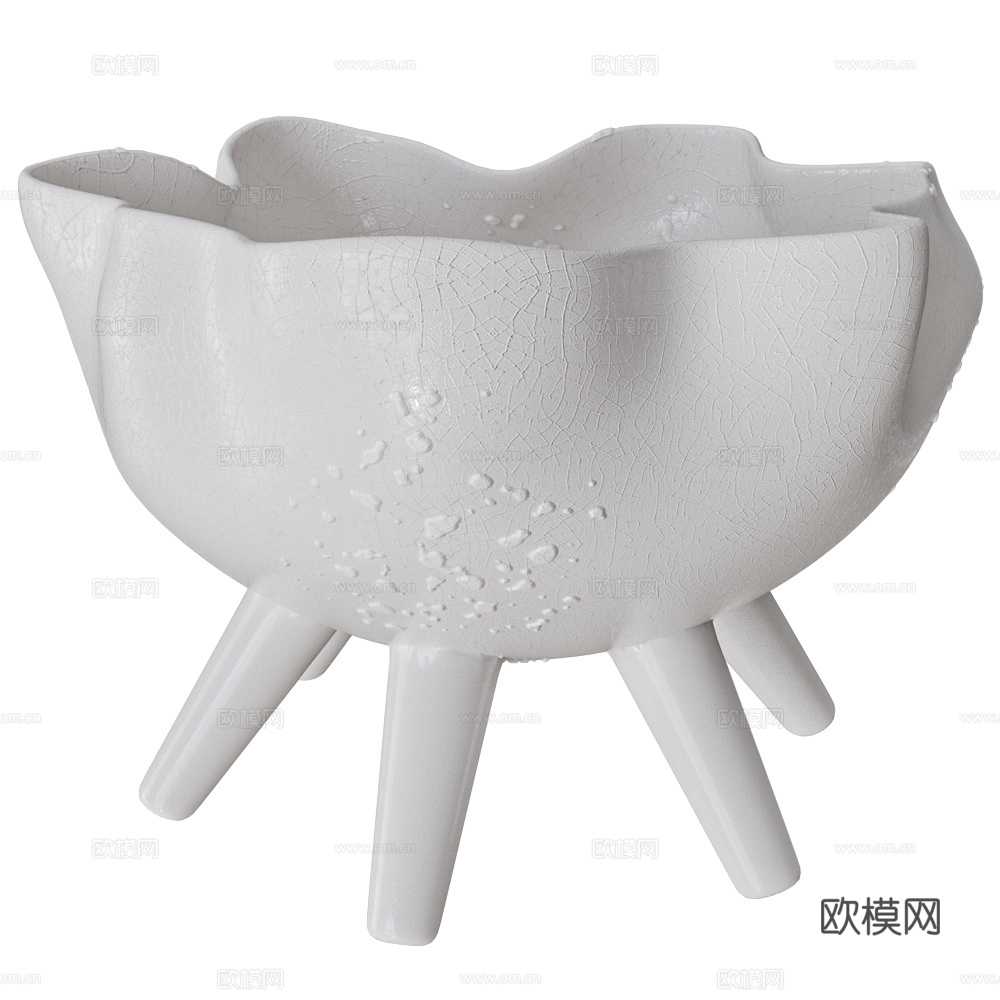 新中式陶罐3d模型