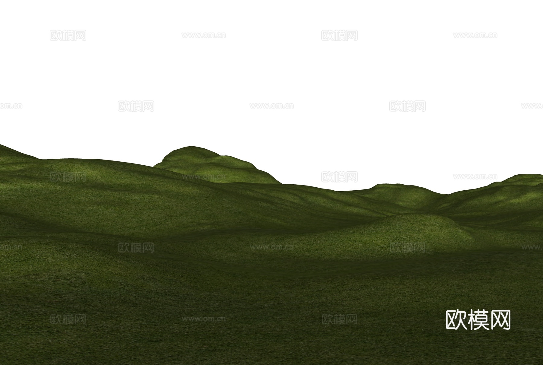 公园景观 地形 山地公园 自然山体 高尔夫地形 微地形 现代su模型