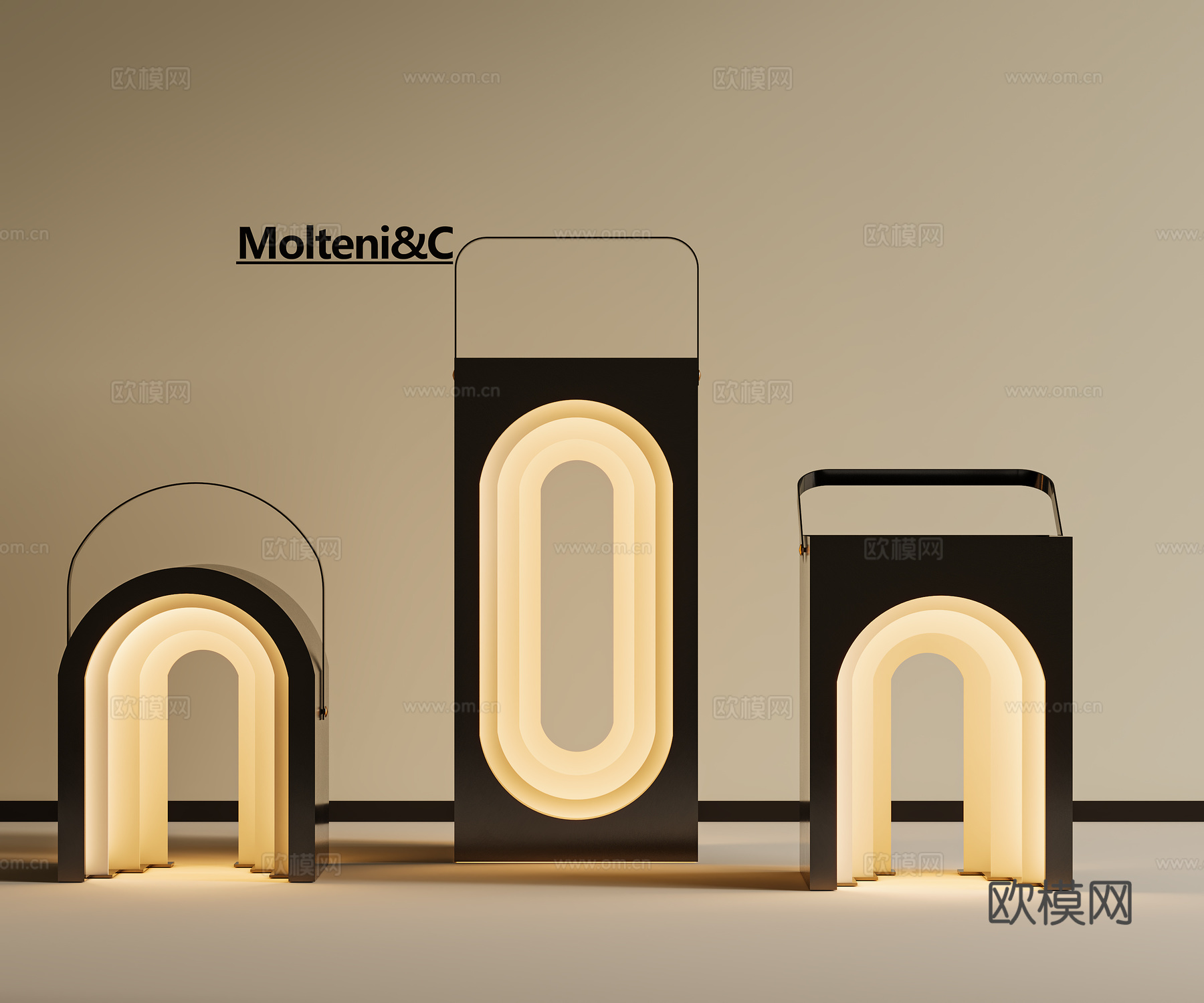 新中式现代草坪灯 新中式庭院灯 草坪灯 景观灯 花园灯 户3d模型