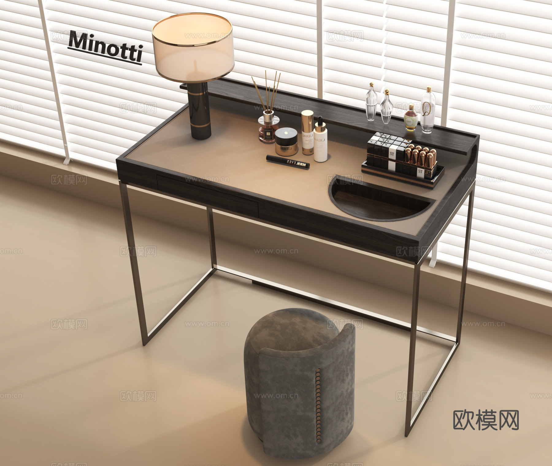 梳妆台 化妆桌3d模型