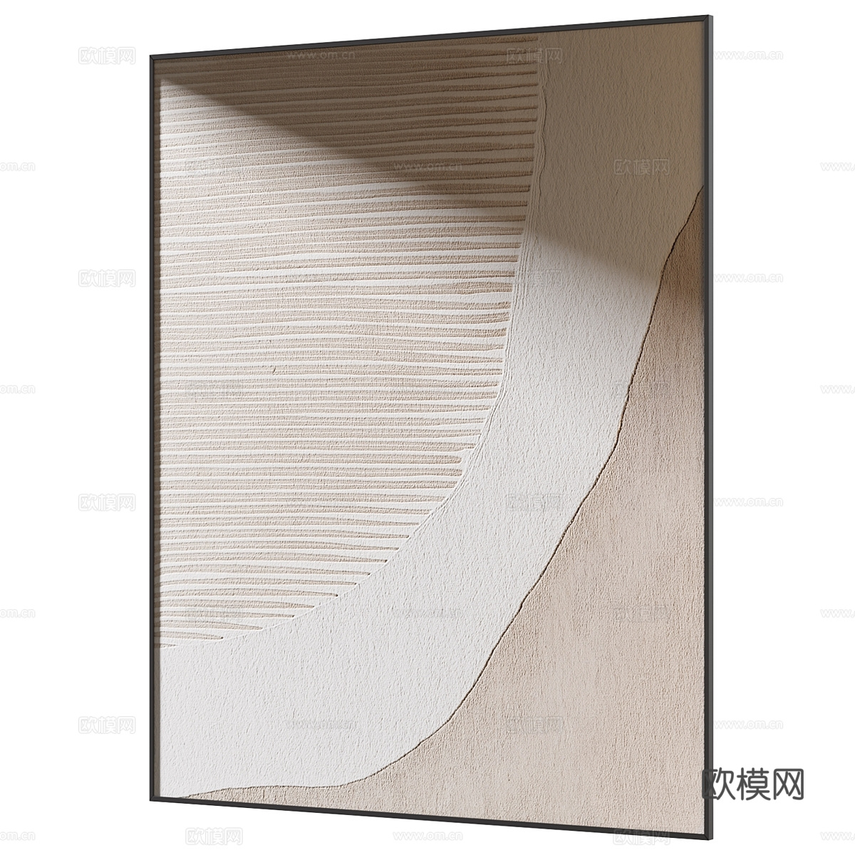 新中式装饰挂画3d模型