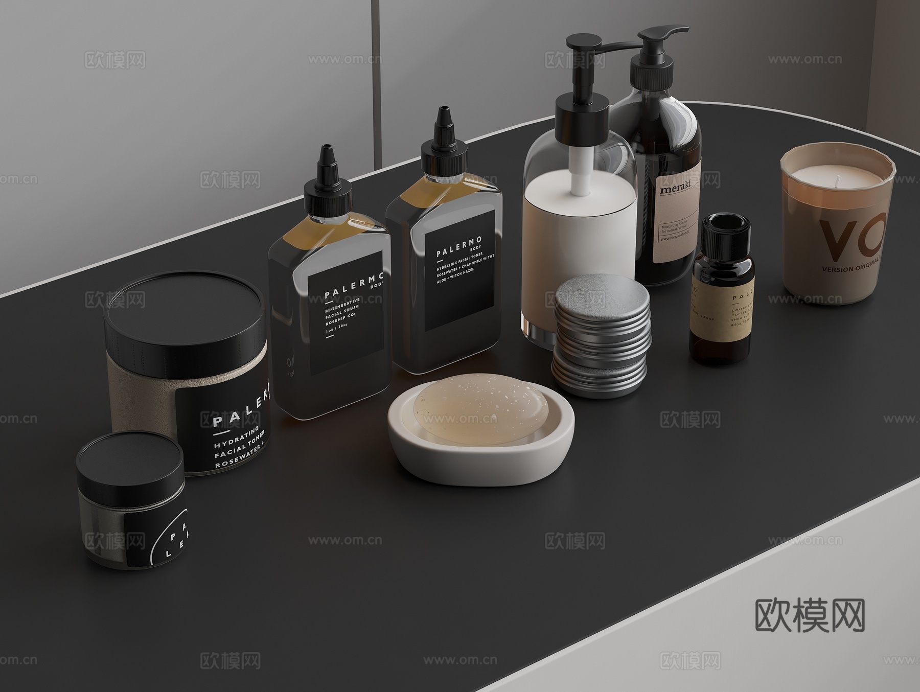 洗漱用品 洗护用品 护肤用品3d模型