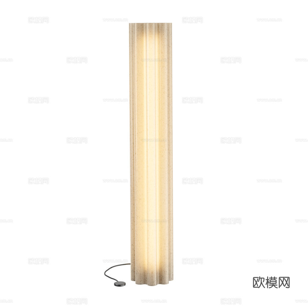 现代意式落地灯3d模型