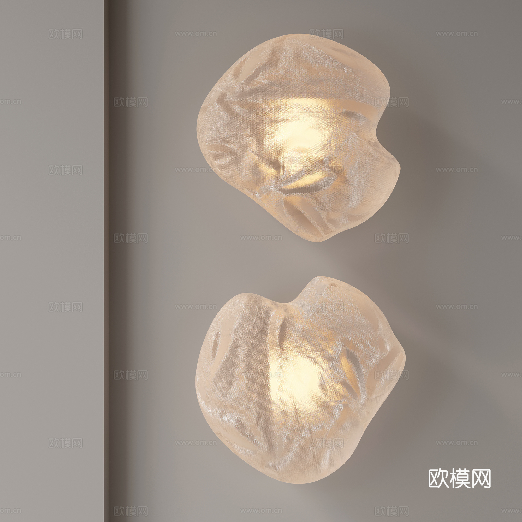現(xiàn)代壁燈3d模型下載（渲染圖1）