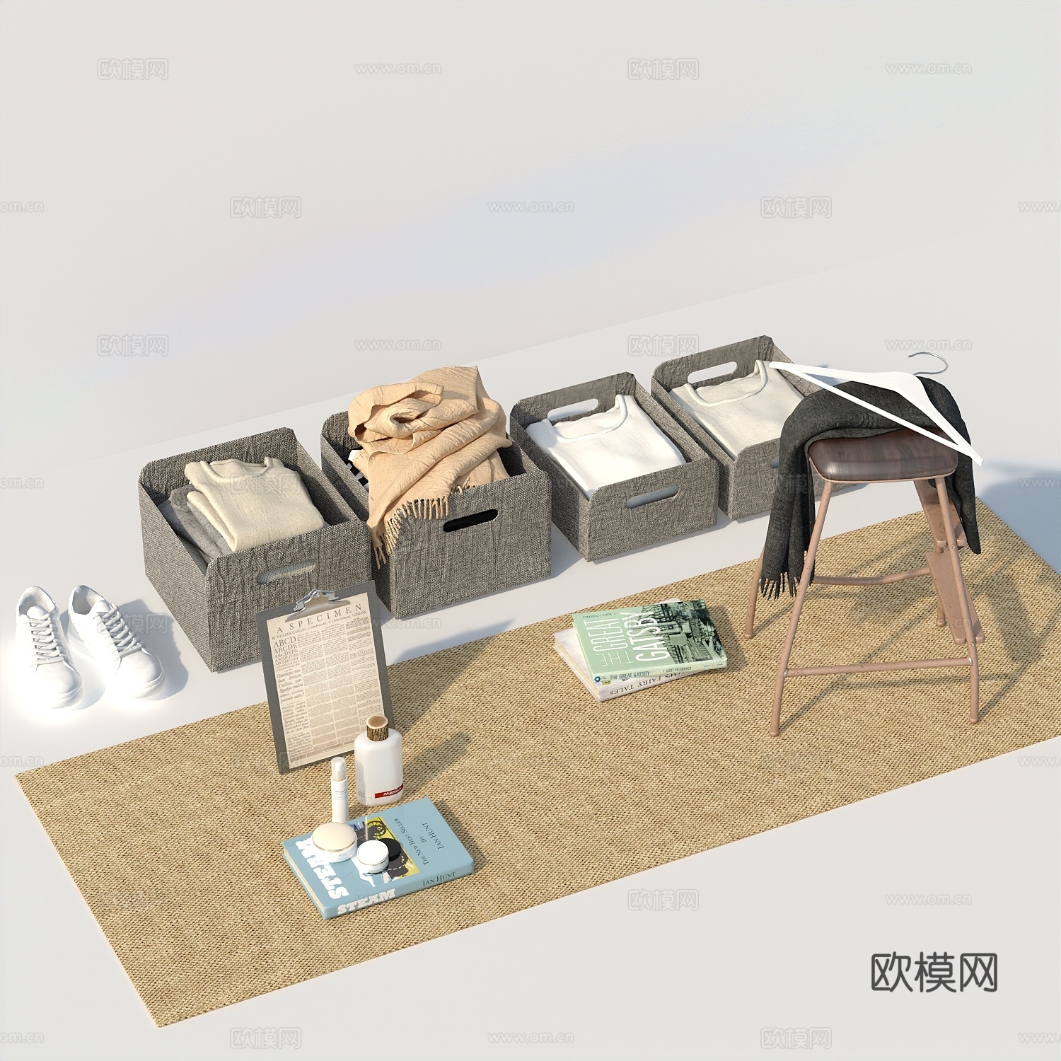 衣服收纳衣服3d模型