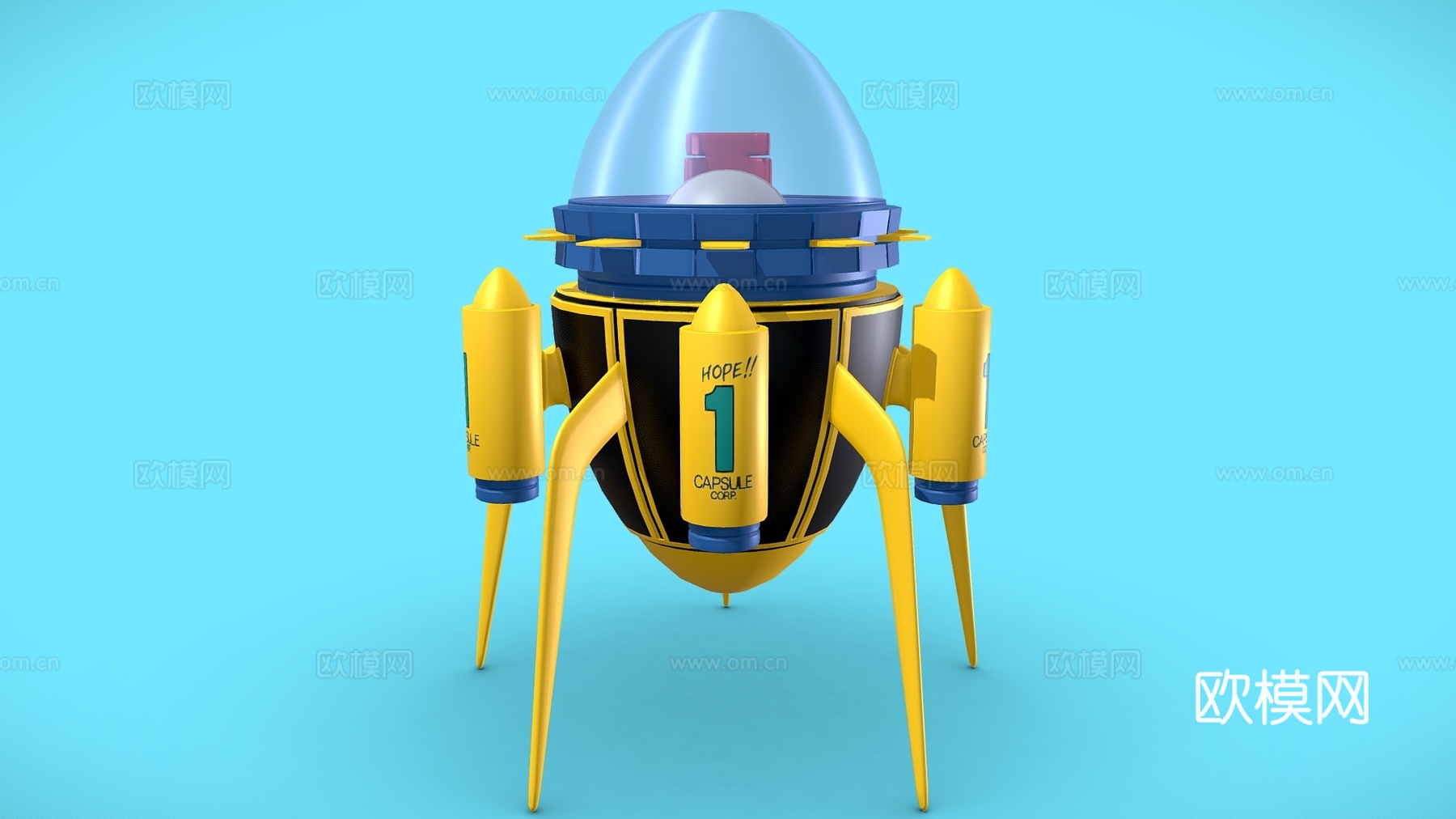 交通工具 太空飞船 时空穿梭机 穿越时空 飞船 游乐设备3d模型