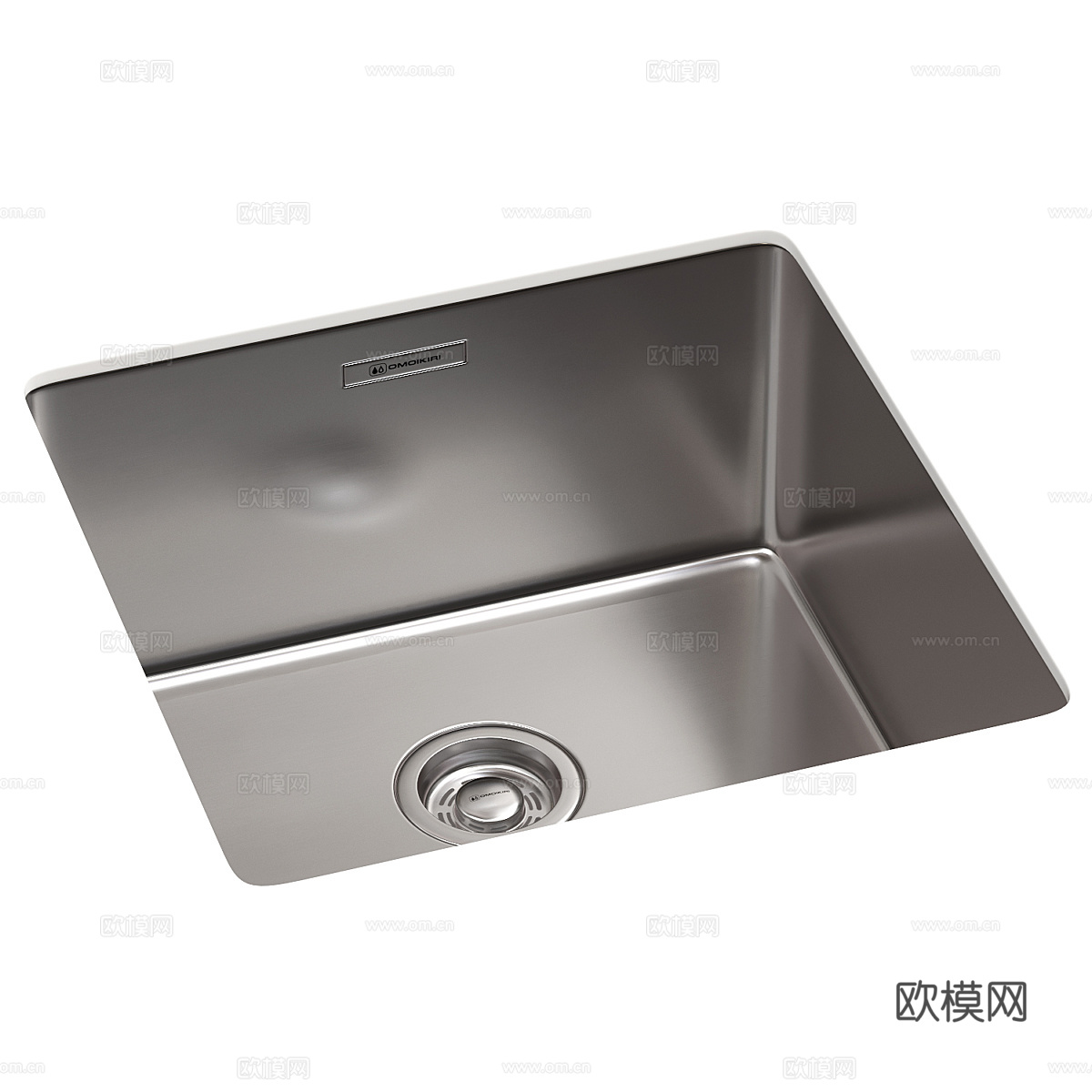 现代极简厨房水槽 水龙头3d模型
