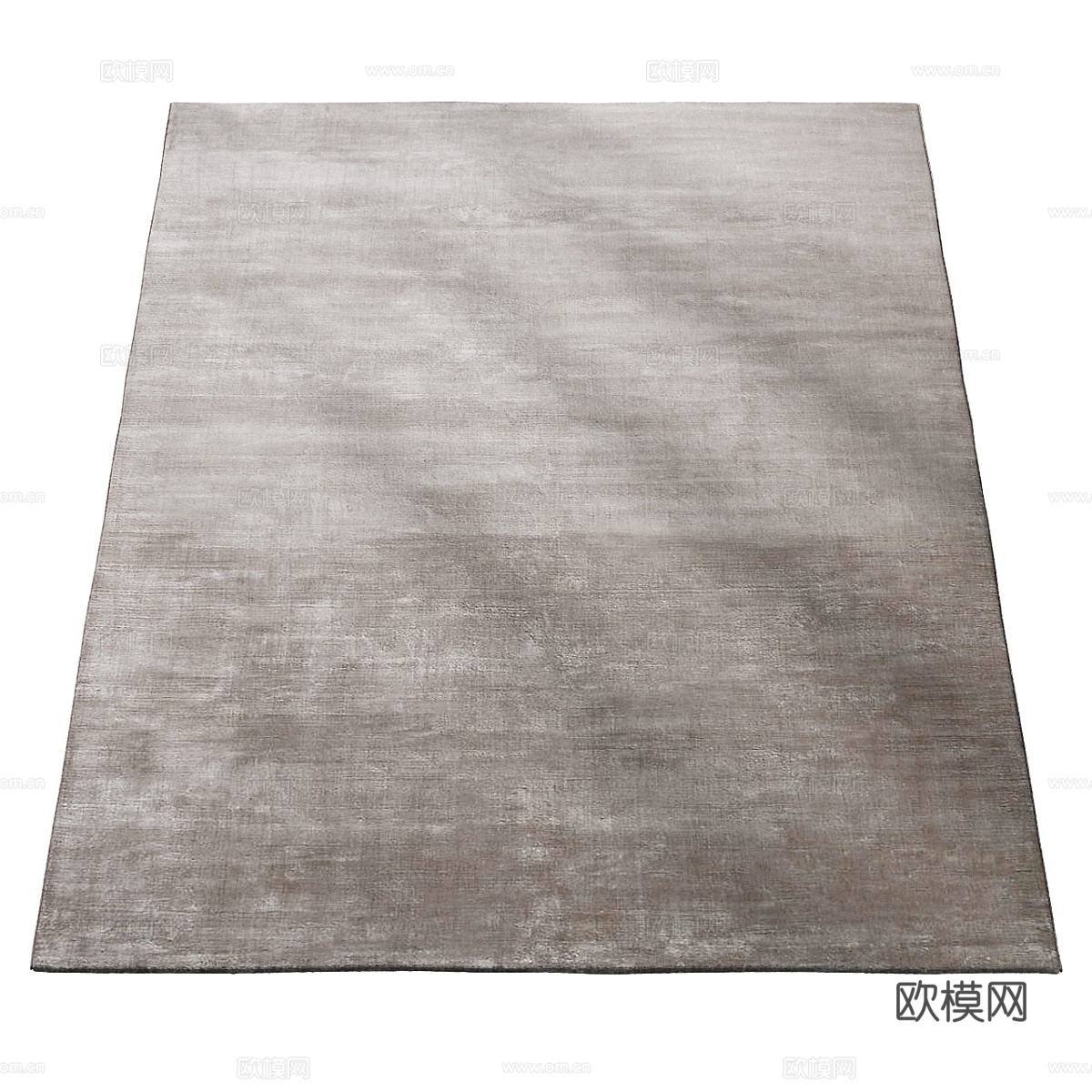 现代极简布艺地毯3d模型