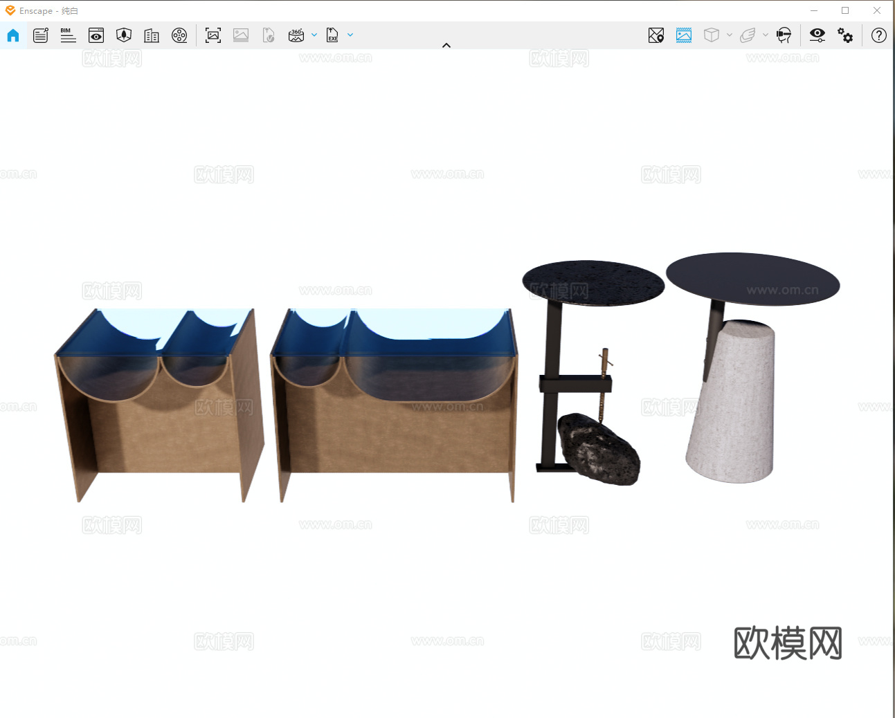 边几 角几 金属边几 石材边几 玻璃边几 圆几su模型