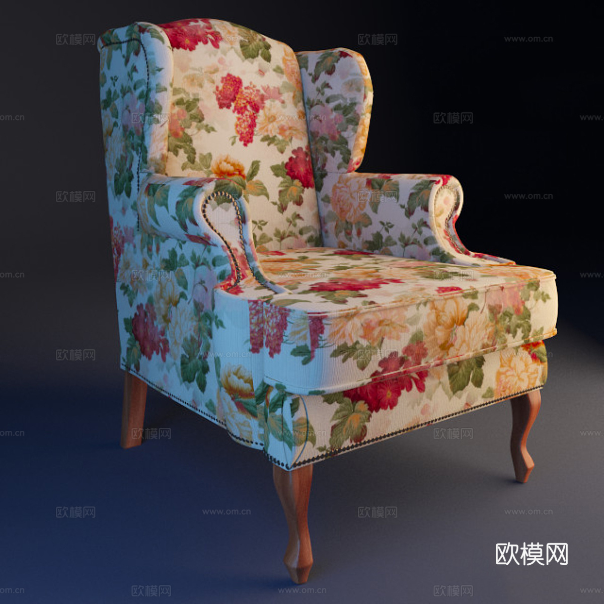 单人沙发3d模型下载