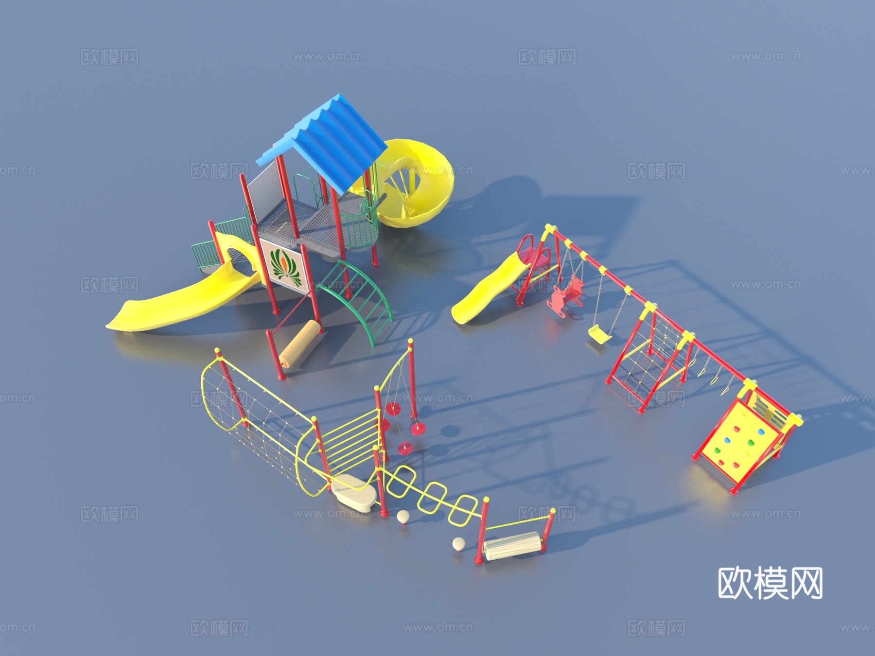 游乐设备 儿童游乐设施3d模型