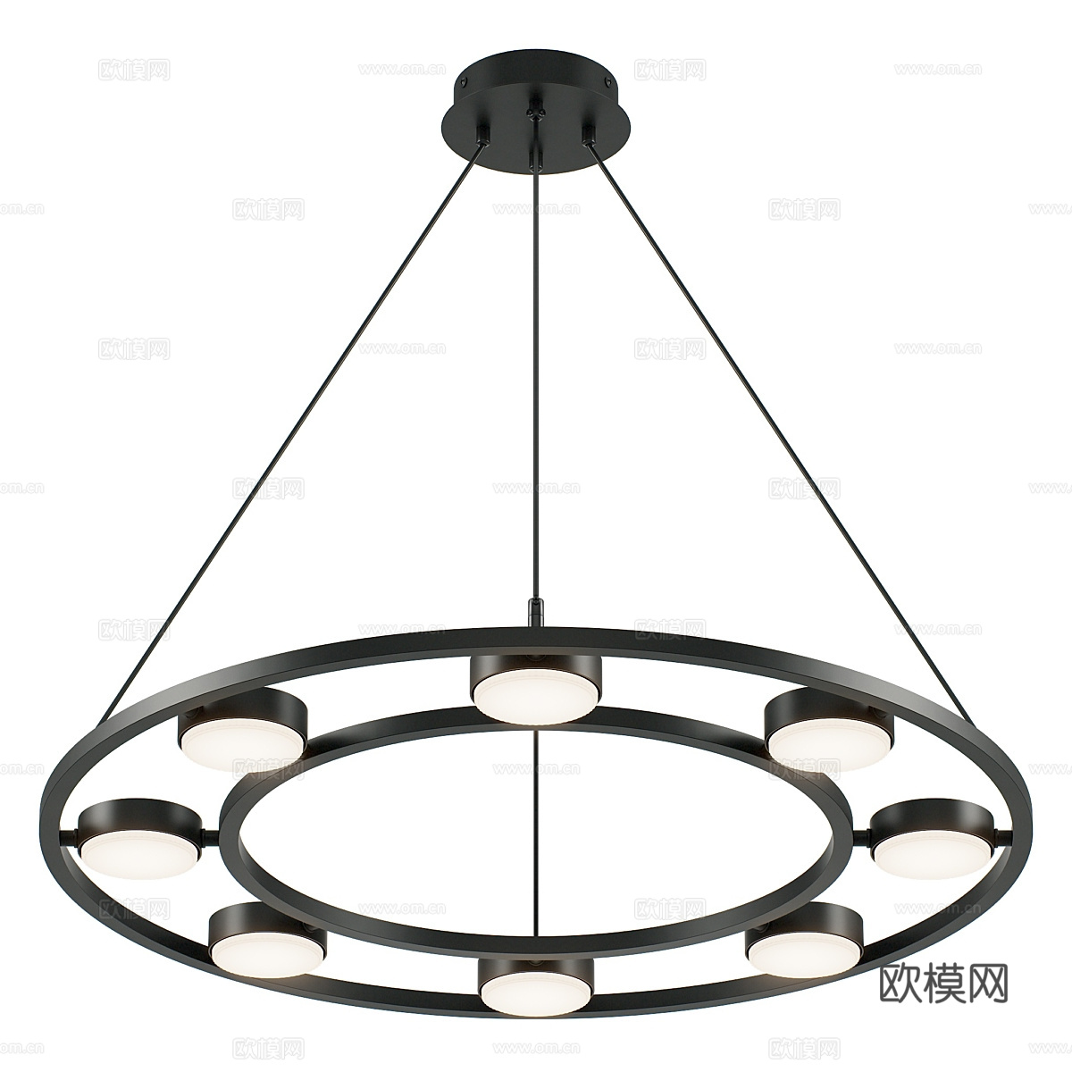 现代简约吊灯 吊灯 简约吊灯 餐厅吊灯 灯3d模型