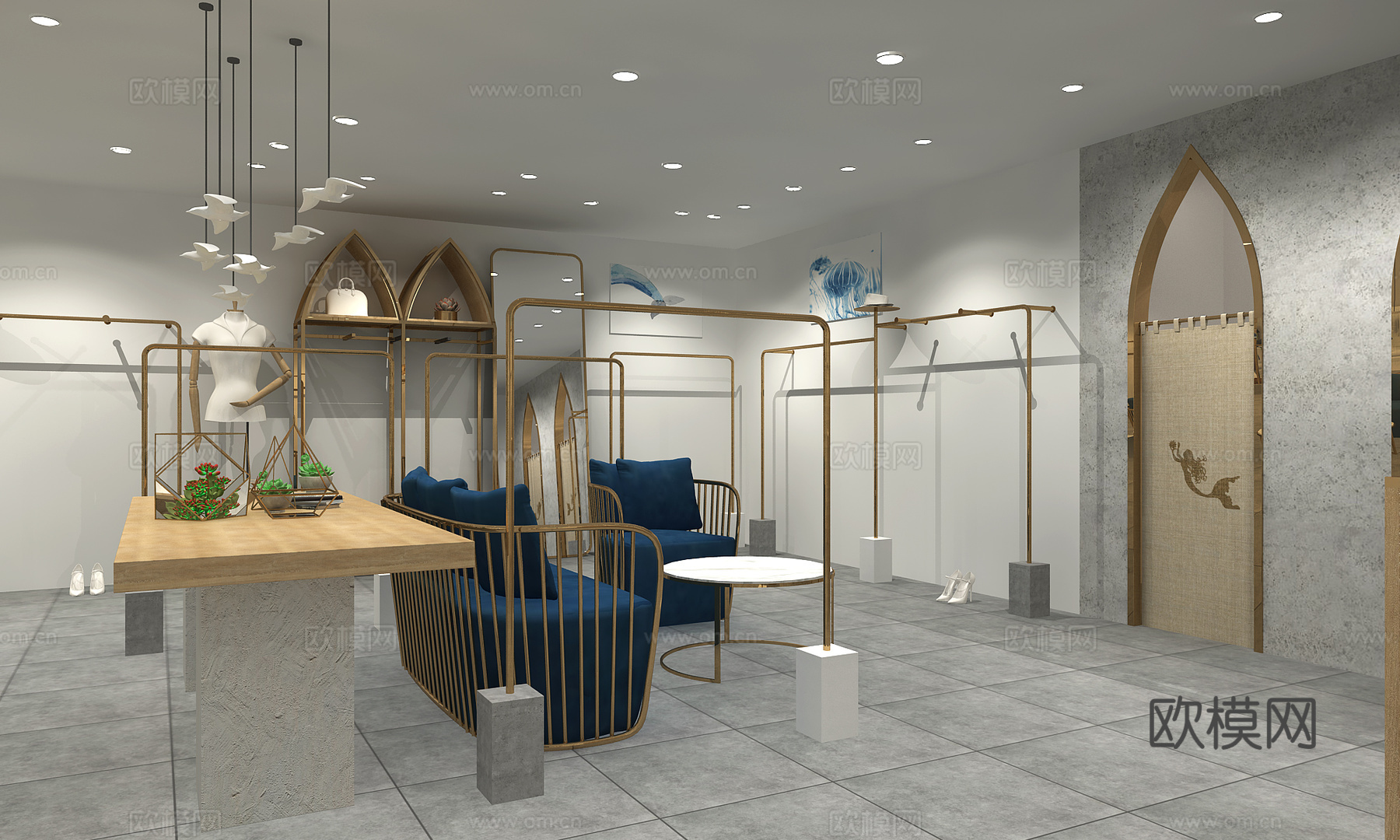 设计师品牌店3d模型