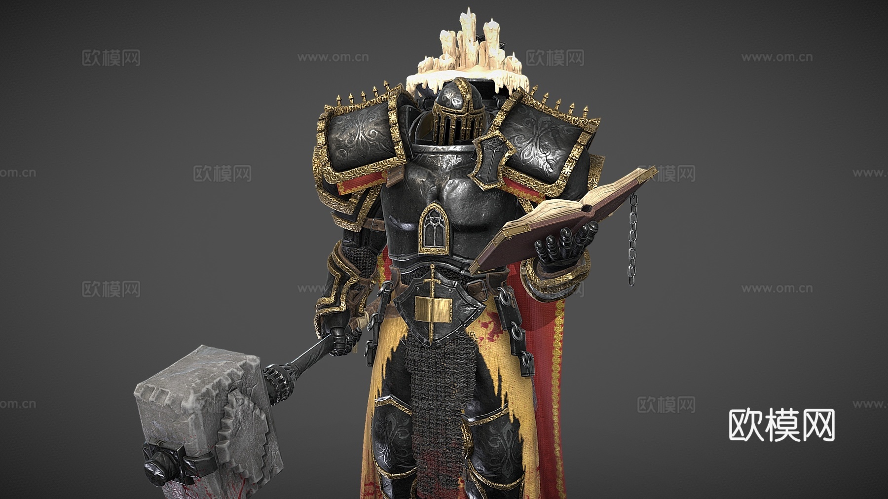 虚拟人物 中世纪骑士 游戏角色 欧式铠甲 欧式战甲 游戏人物3d模型